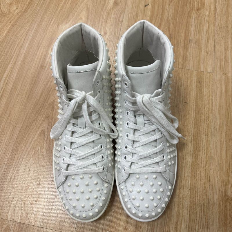 Gucci Gucci White High-Top Studded Sneakers - Size US 10 / EU 43 - 2 Thumbnail