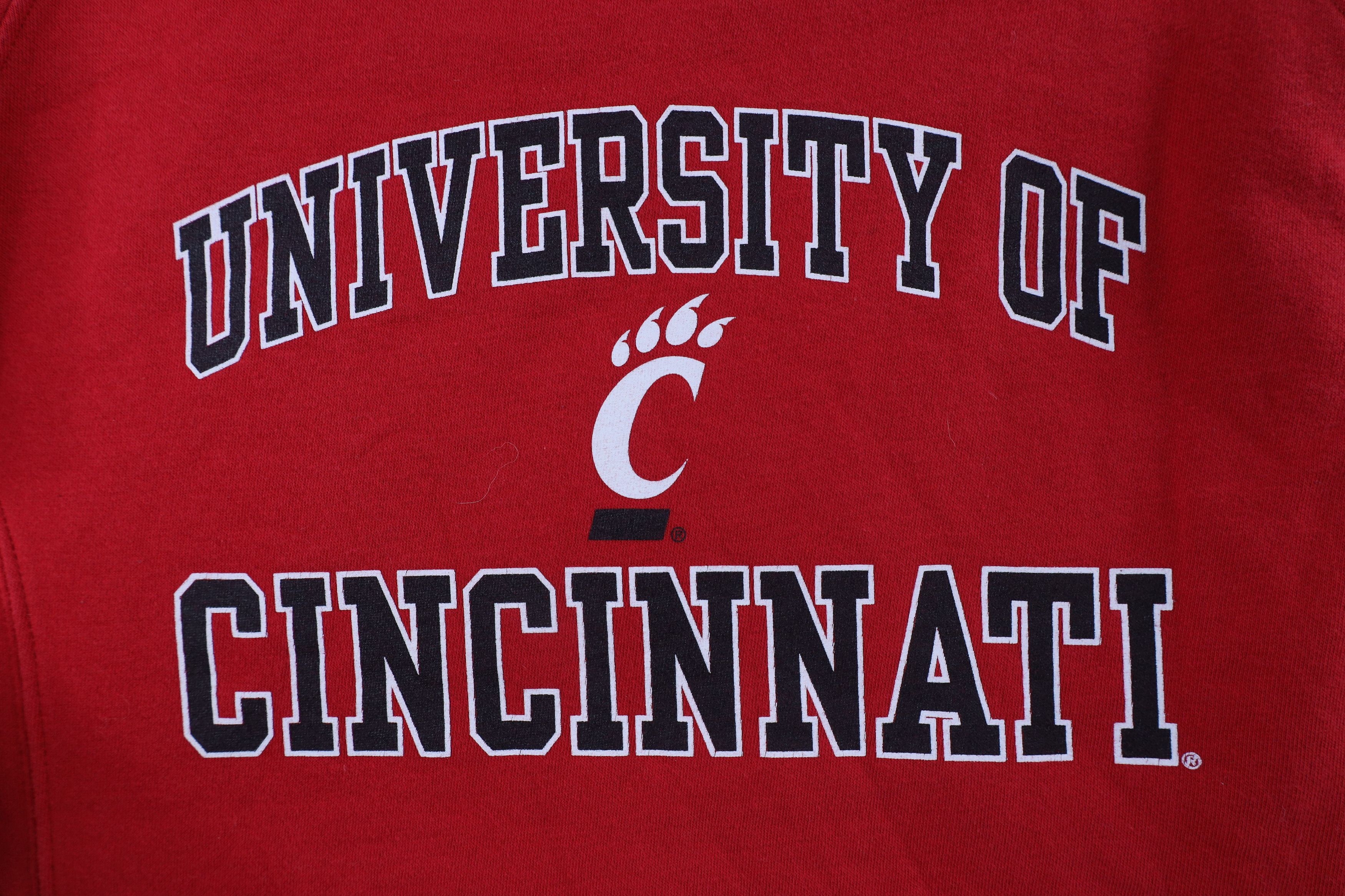 Vintage Vintage 90s Spell Out University of Cincinnati Sweatshirt Size M / US 6-8 / IT 42-44 - 4 Thumbnail