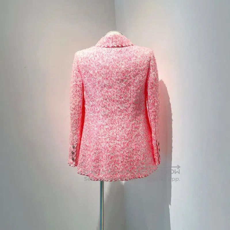 Chanel Chanel Pink Polyester Women's Jacket . Size S / US 4 / IT 40 - 1 Thumbnail