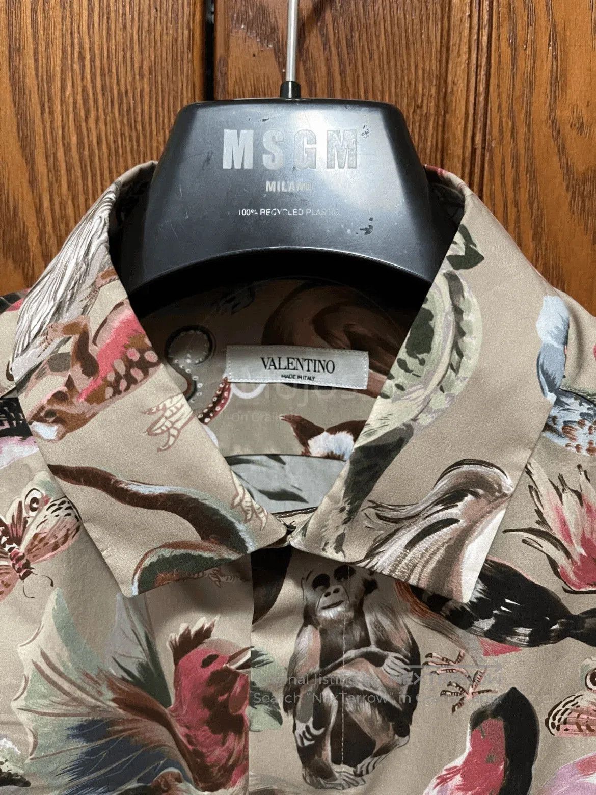 Valentino Sz 40 Valentino Animal Pattern Shirt. Size US L / EU 52-54 / 3 - 3 Thumbnail