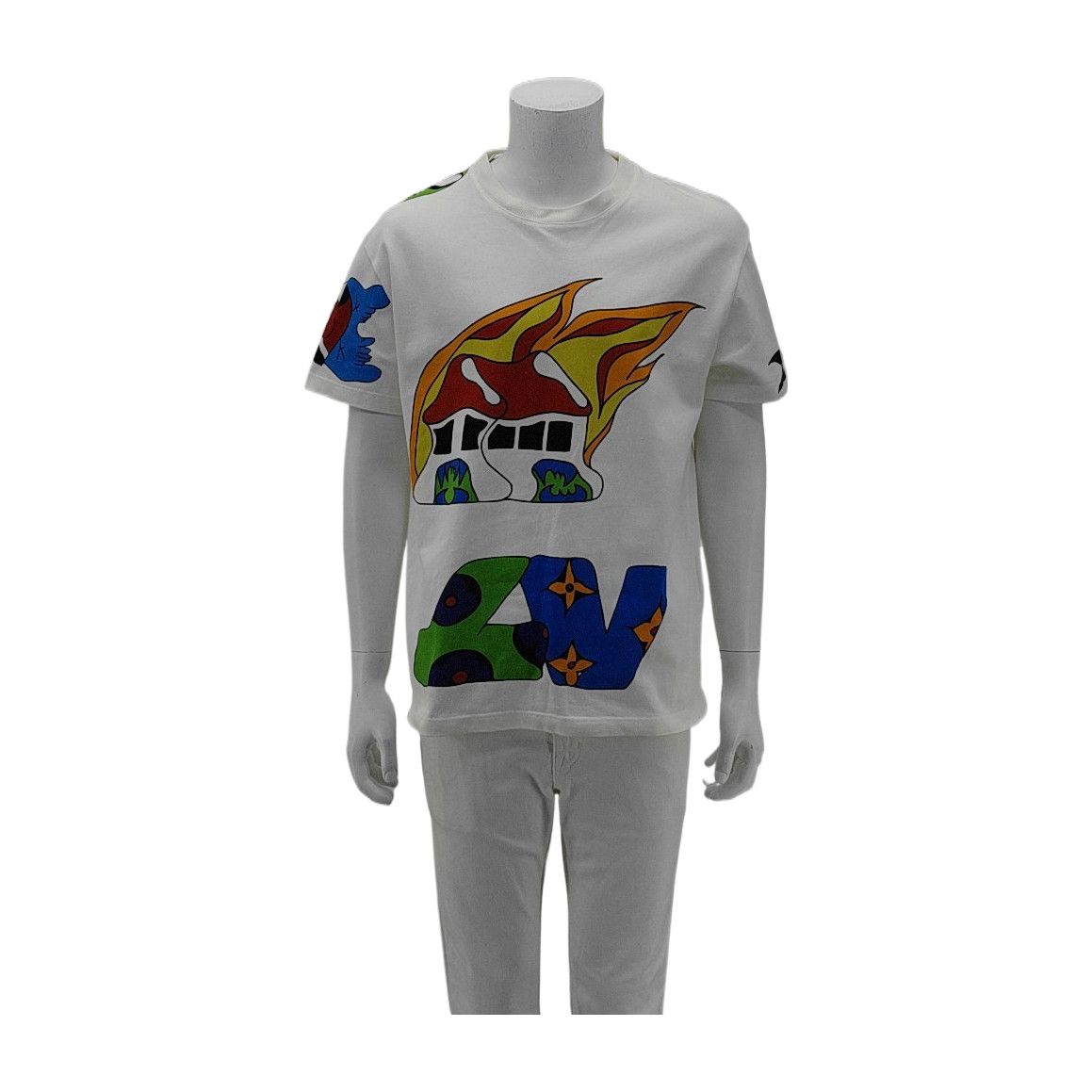 Louis Vuitton Louis Vuitton Graphic Logo Print T-Shirt Size M Size US M / EU 48-50 / 2 - 1 Thumbnail