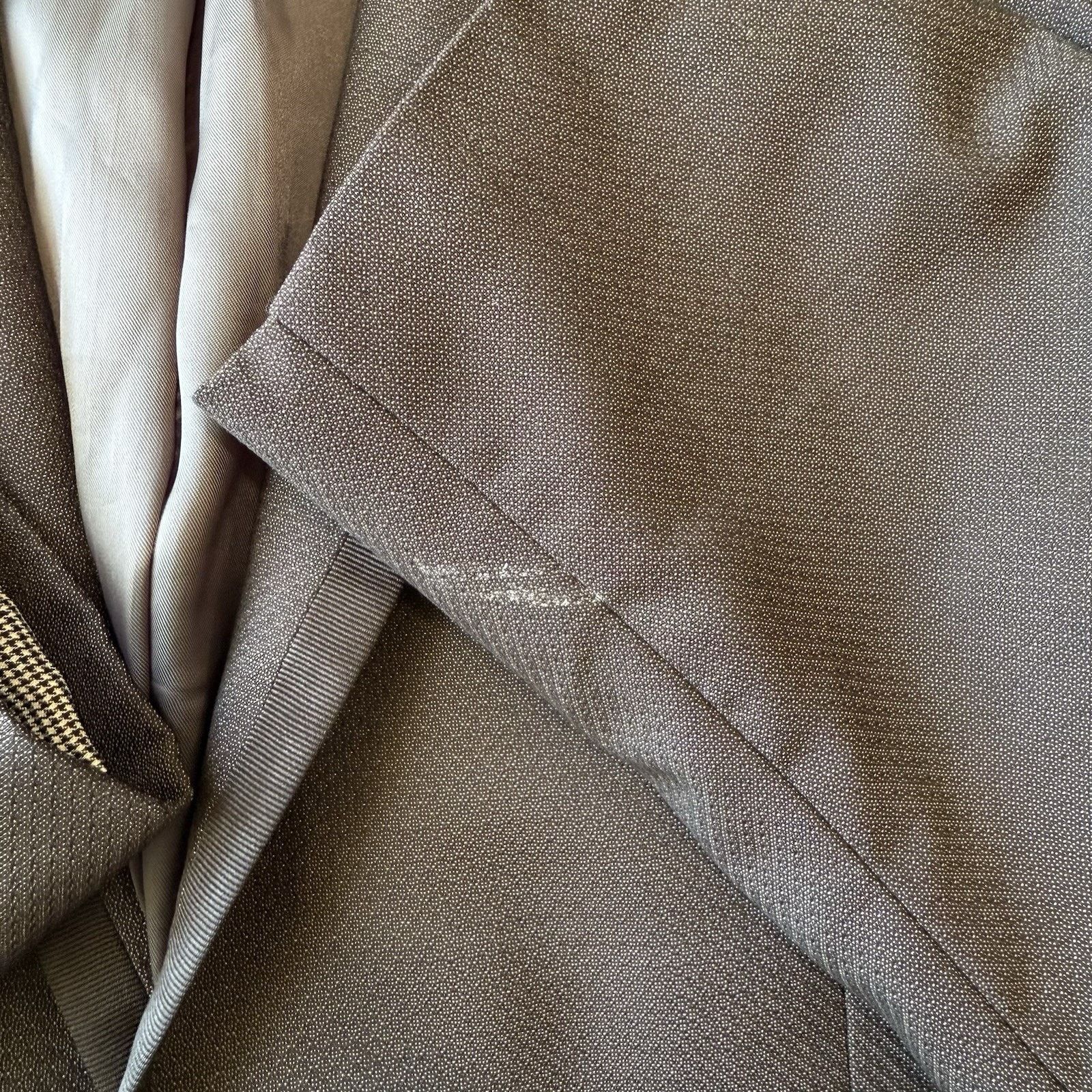 John Varvatos John Varvatos Blazer Medium Gray Black Wool Soho Fit Jacket Size 40R - 6 Thumbnail