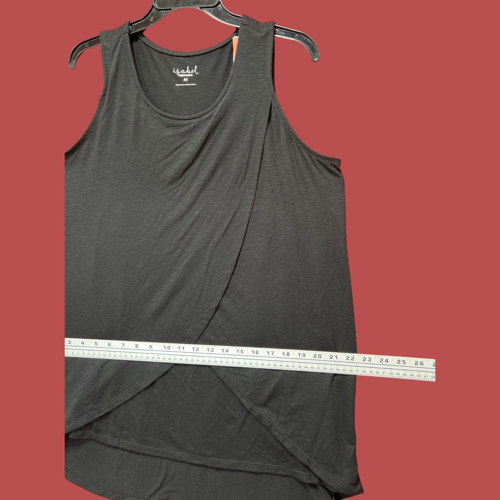 Other Ingrid + Isabel - Women's Sleeveless Wrap Blouse - Black - M Size M / US 6-8 / IT 42-44 - 4 Thumbnail