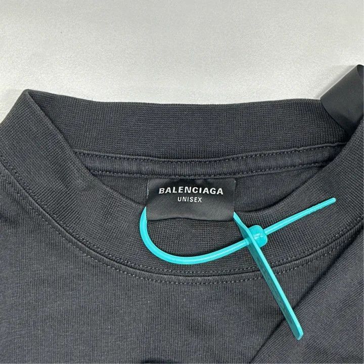 Balenciaga Balenciaga Balenciaga Black Graphic Logo Tshirt -2507 Size US L / EU 52-54 / 3 - 4 Thumbnail