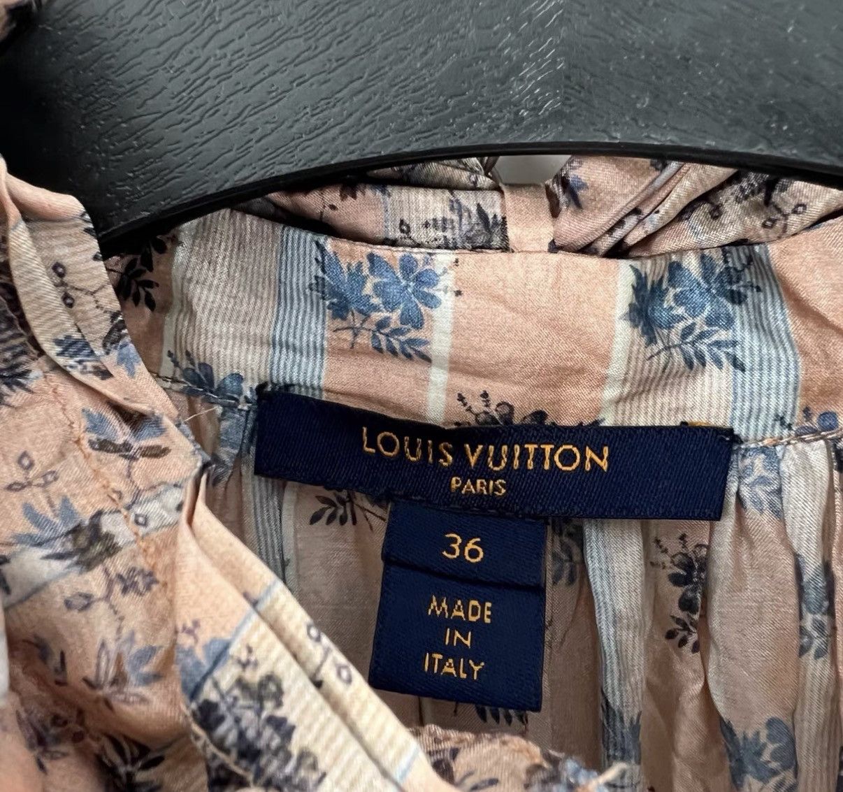 Louis Vuitton Louis Vuitton Floral Lantern Sleeve Tie Dress K12 Size XS / US 0-2 / IT 36-38 - 3 Thumbnail