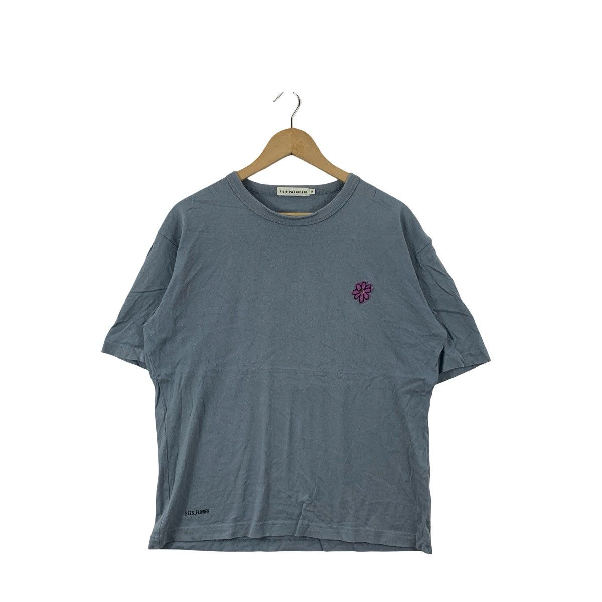 Filippa K Vintage FILIP PAGOWSKI T-Shirt Minimalist Flower Embroidery Size US M / EU 48-50 / 2 - 5 Thumbnail