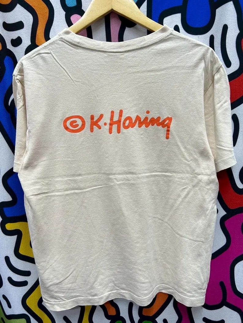 Vintage Vintage 2000s Keith Haring Art tshirt size M Size US M / EU 48-50 / 2 - 3 Thumbnail