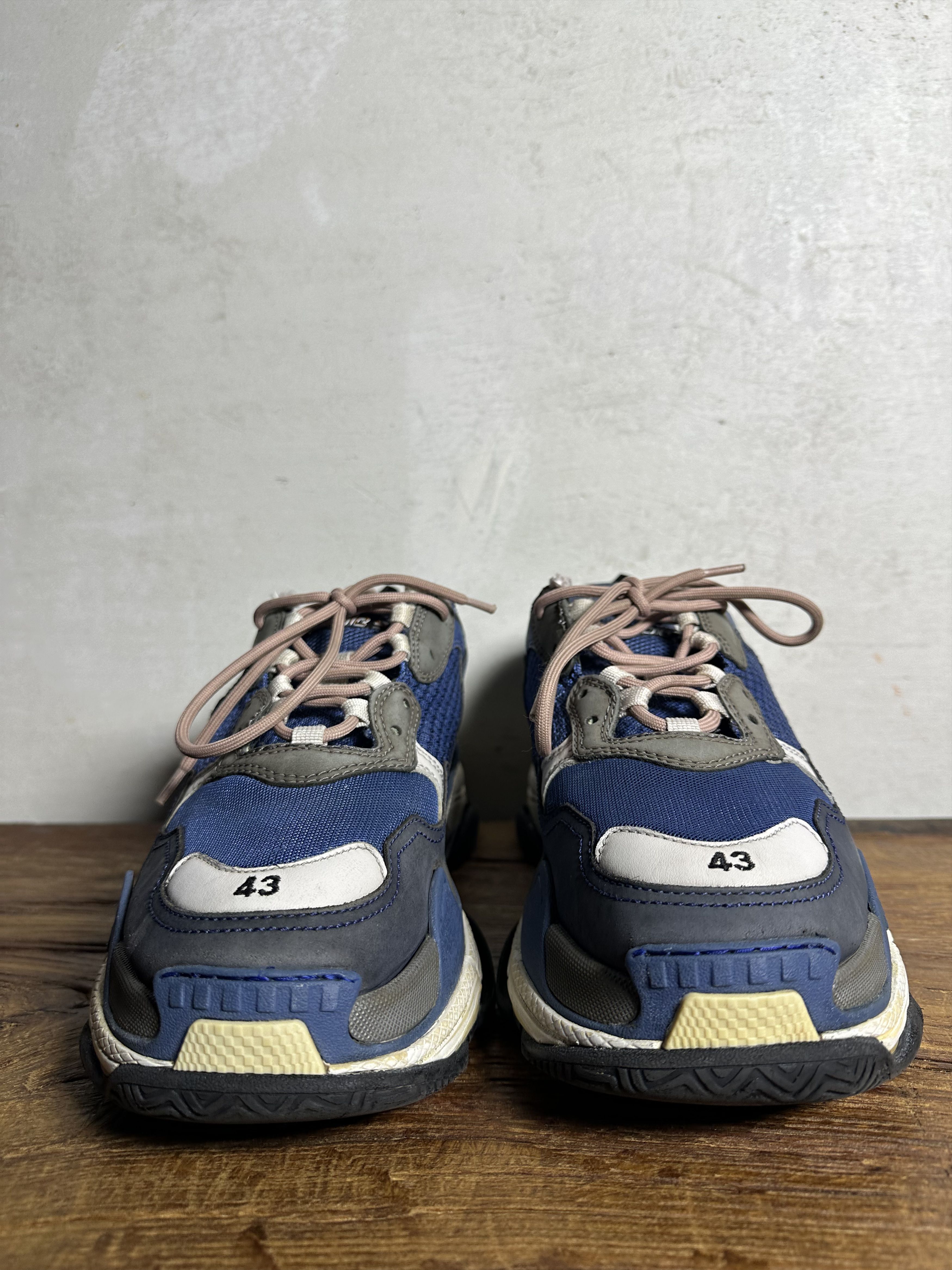 Balenciaga Balenciaga Balenciaga Triple S Nylon Blue Nylon Sneakers Size US 10 / EU 43 - 7 Thumbnail