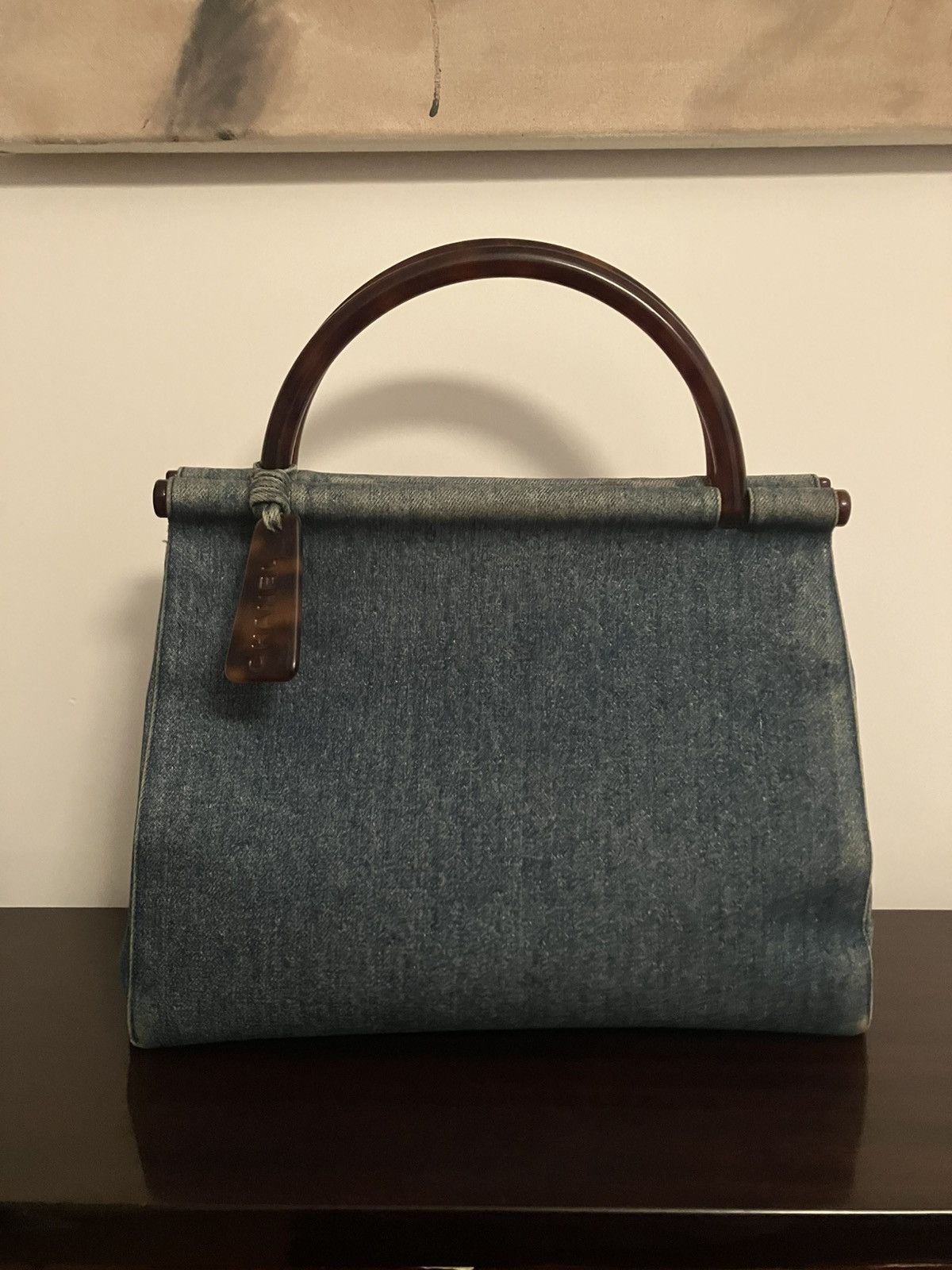 Vintage Chanel Denim Kelly bag