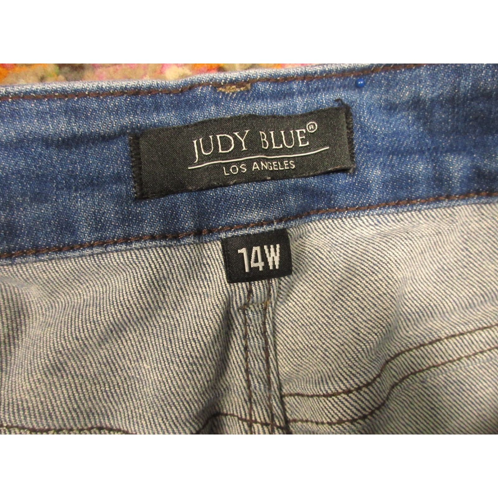 Denime Judy Blue Jeans Womens Boyfriend Fit 14W 30x29 Stretch Denim Distressed Size 30" / US 8 / IT 44 - 4 Thumbnail