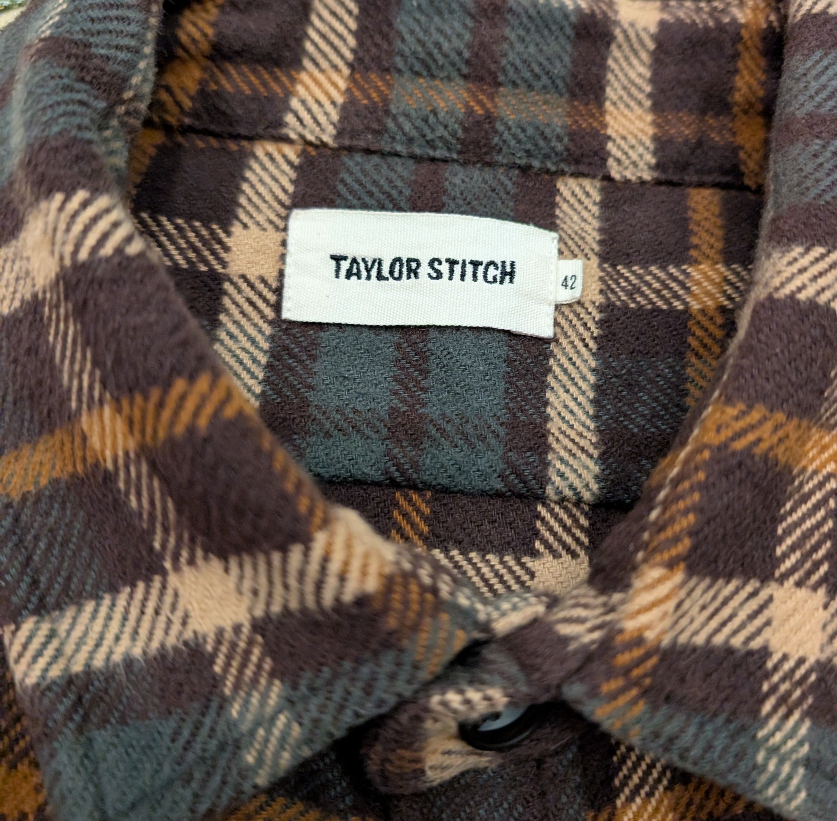 Taylor Stitch Taylor Stitch The Crater Flannel Shirt in Espresso Size 42 Size US L / EU 52-54 / 3 - 3 Thumbnail