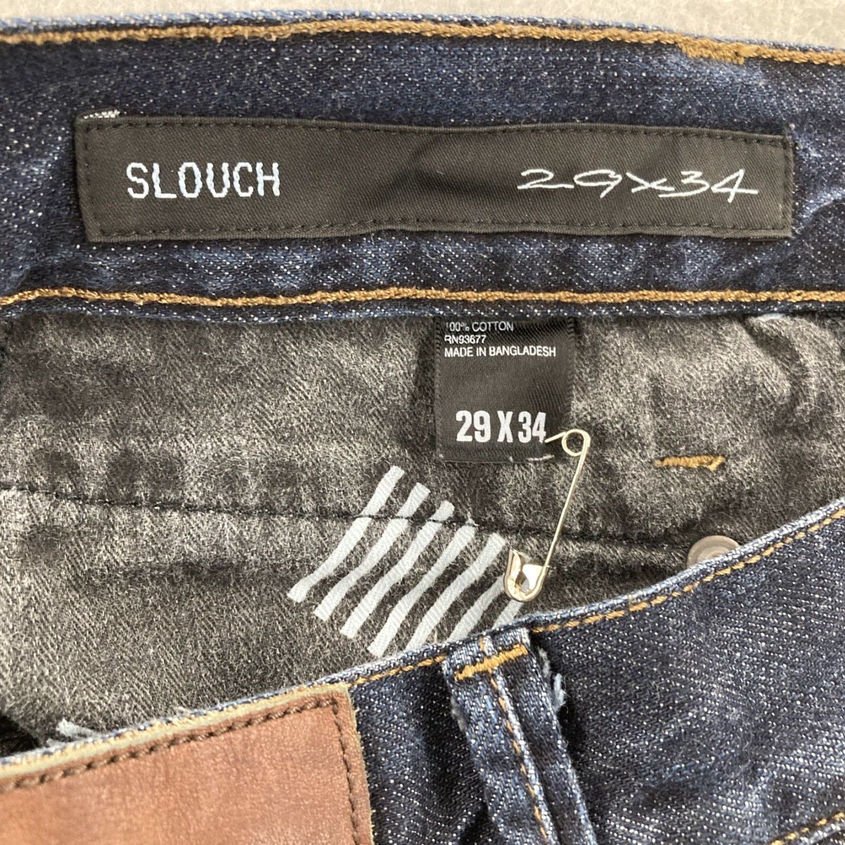Vintage William Rast Jeans Blue Slouch Skinny Fit Men’s 29x34 Dark Denim Size US 29 - 7 Thumbnail