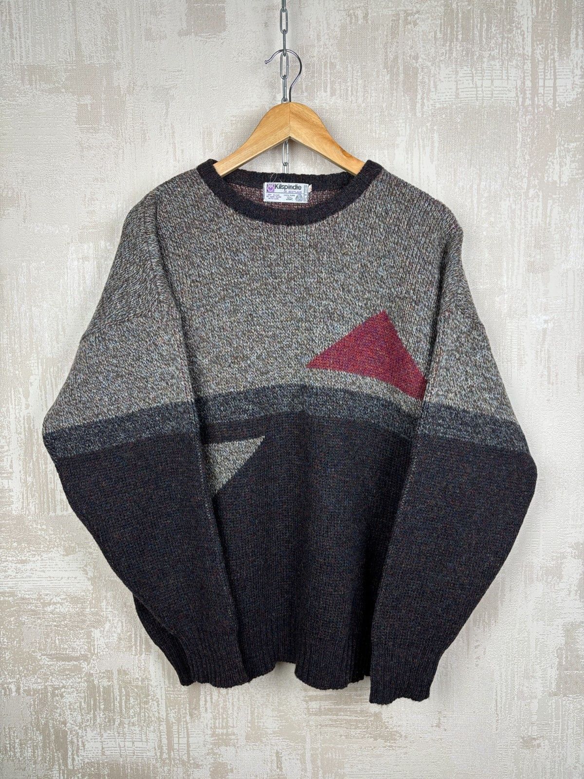 Vintage Vintage Kilspindie of Scotland 80's Wool Crew Neck Sweater Size US XL / EU 56 / 4 - 9 Thumbnail