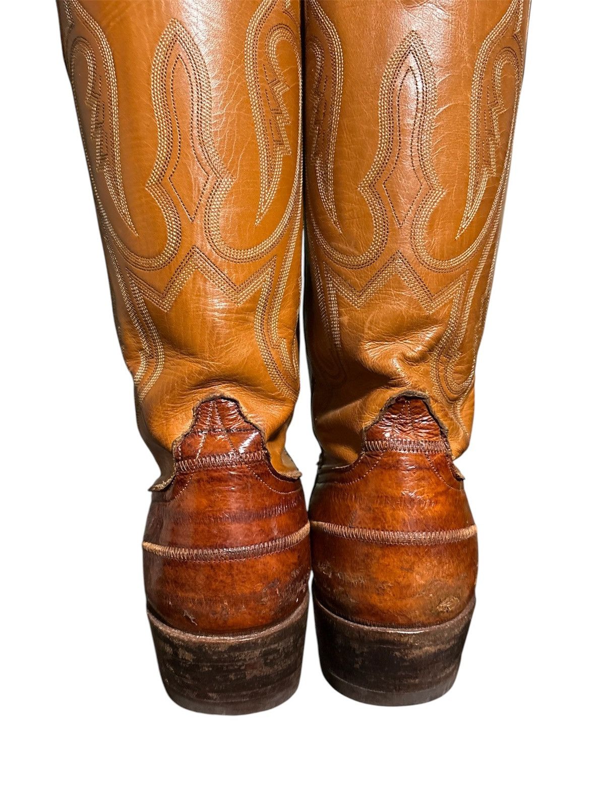 Rios of Mercedes Rios Of Mercedes Vintage Eel Leather Cowboy Boots Size US 8.5 / EU 41-42 - 4 Thumbnail