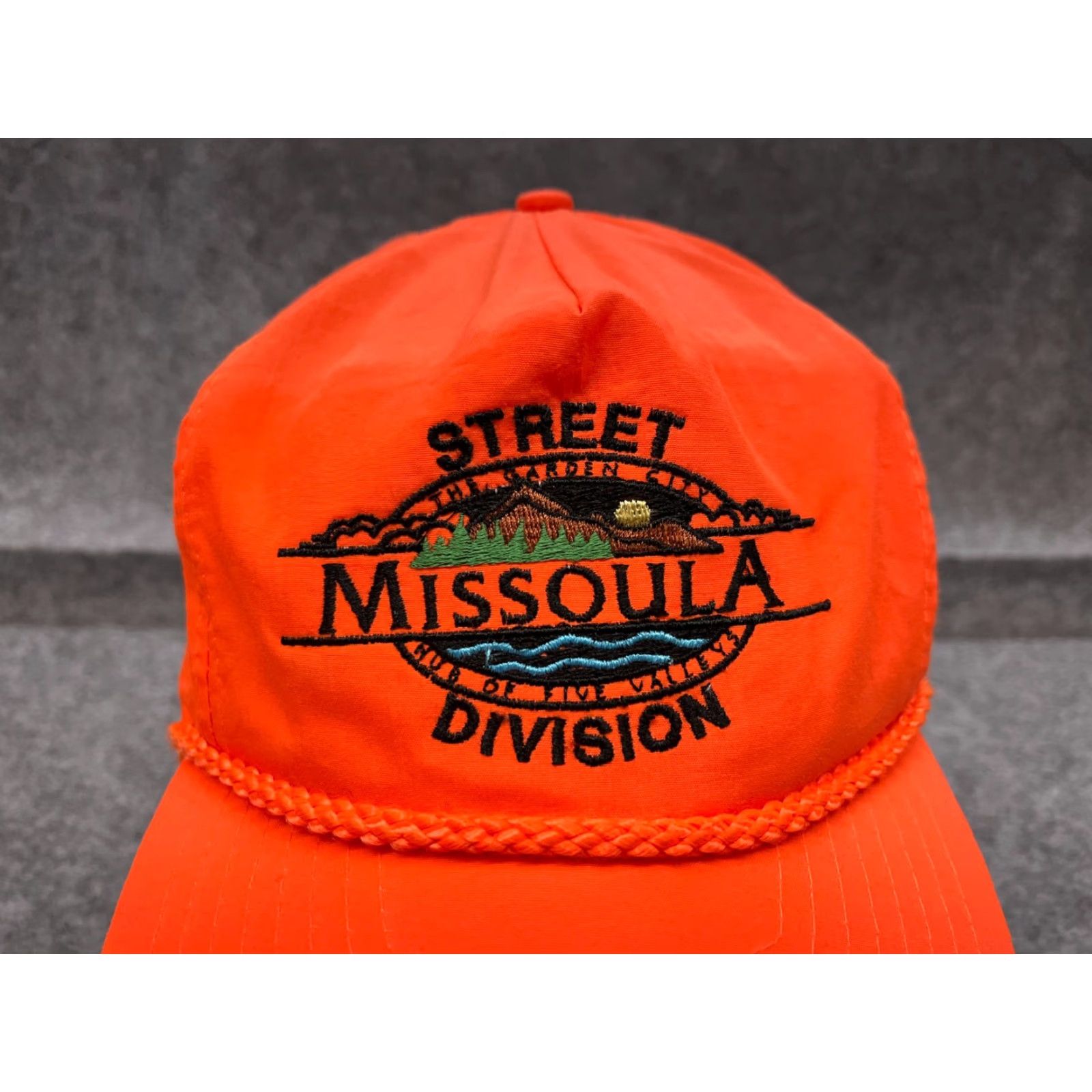Vintage VINTAGE Nissin Hat Baseball Cap Strap Back Adult OS Orange 90s Beach Casual Adjustable 90s Mens Hats Size ONE SIZE - 2 Thumbnail