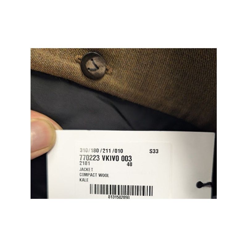 Bottega Veneta o1rshd1 Compact Wool Jacket in Kale Size US M / EU 48-50 / 2 - 23 Thumbnail