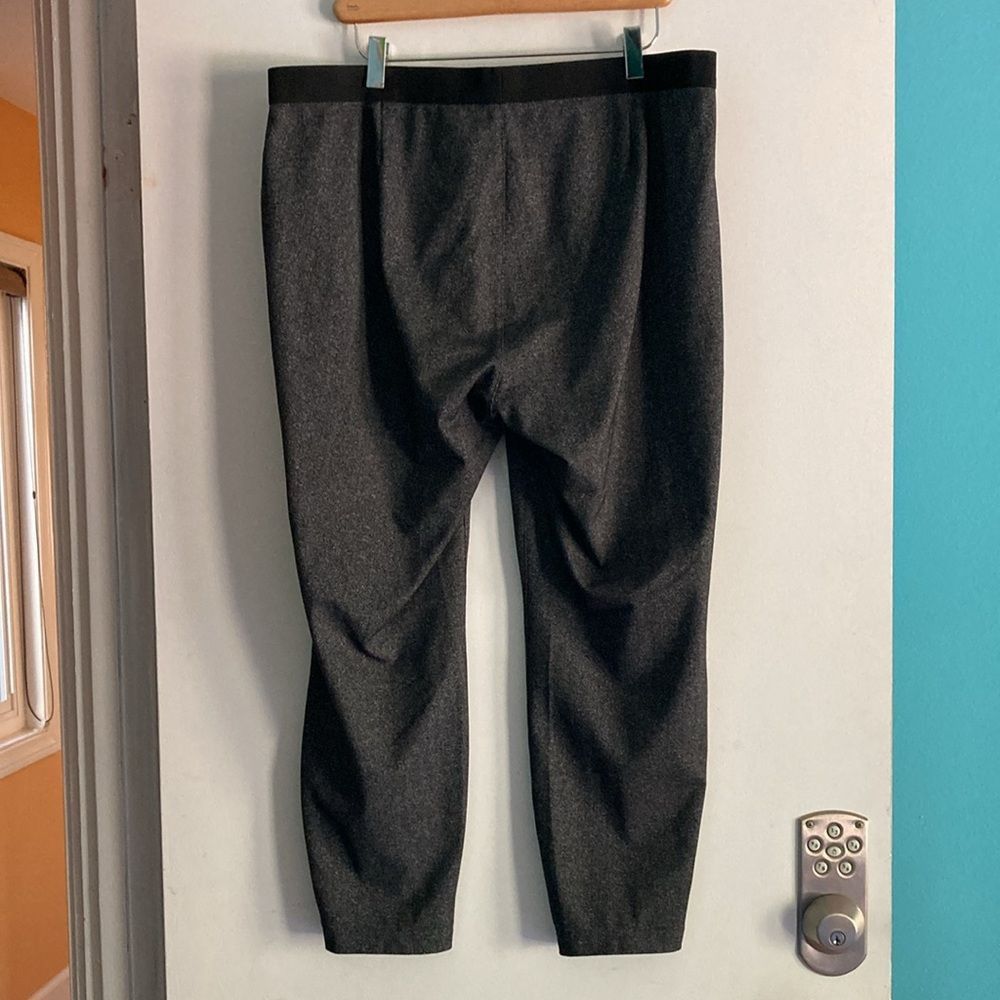 Eileen Fisher Eileen Fisher Herringbone Pull On Pants Size L Gray Print Size 31" - 11 Thumbnail