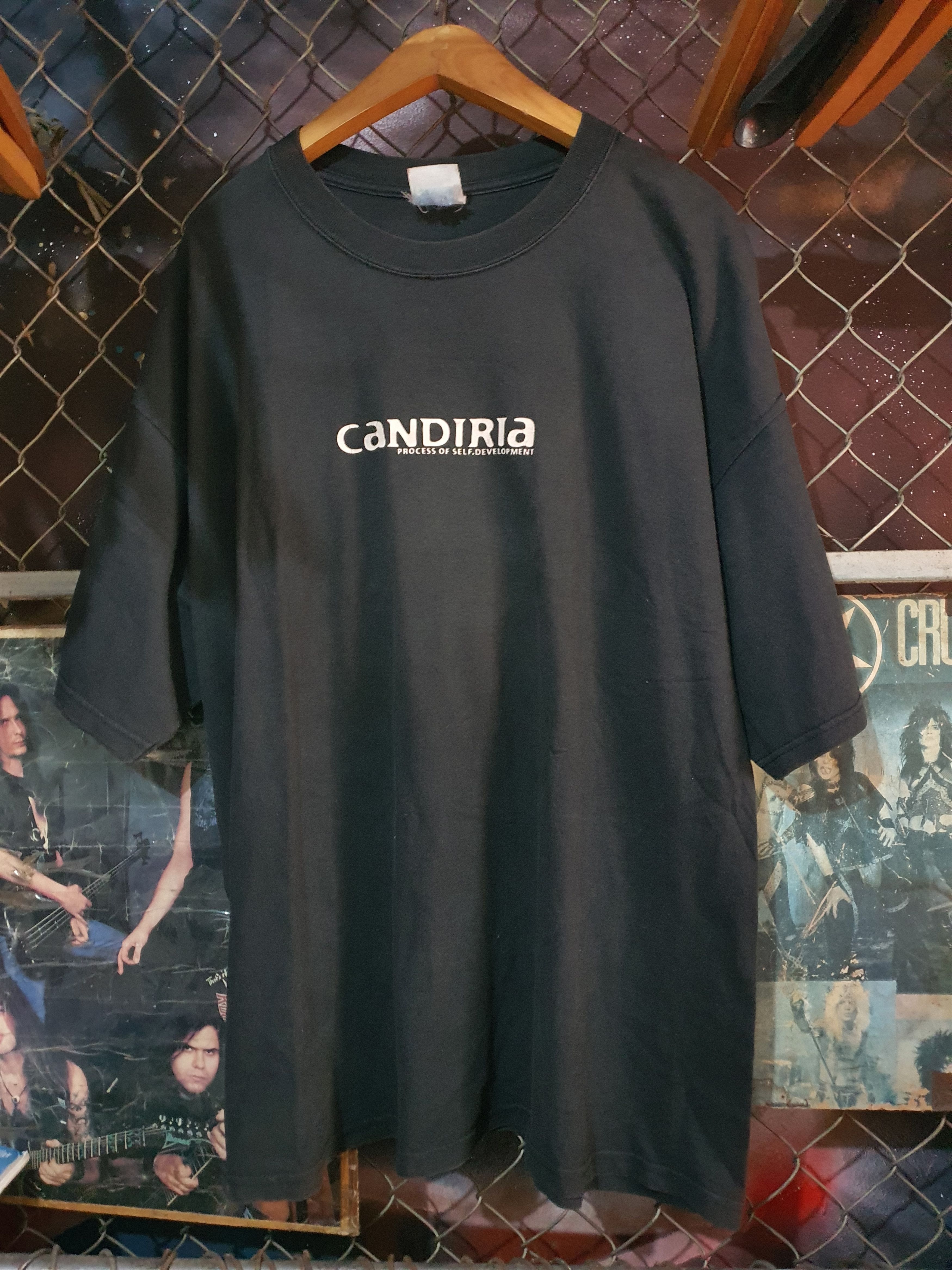 image of Band Tees Candiria VTG Shirt in Black, Men's (Size 2XL)