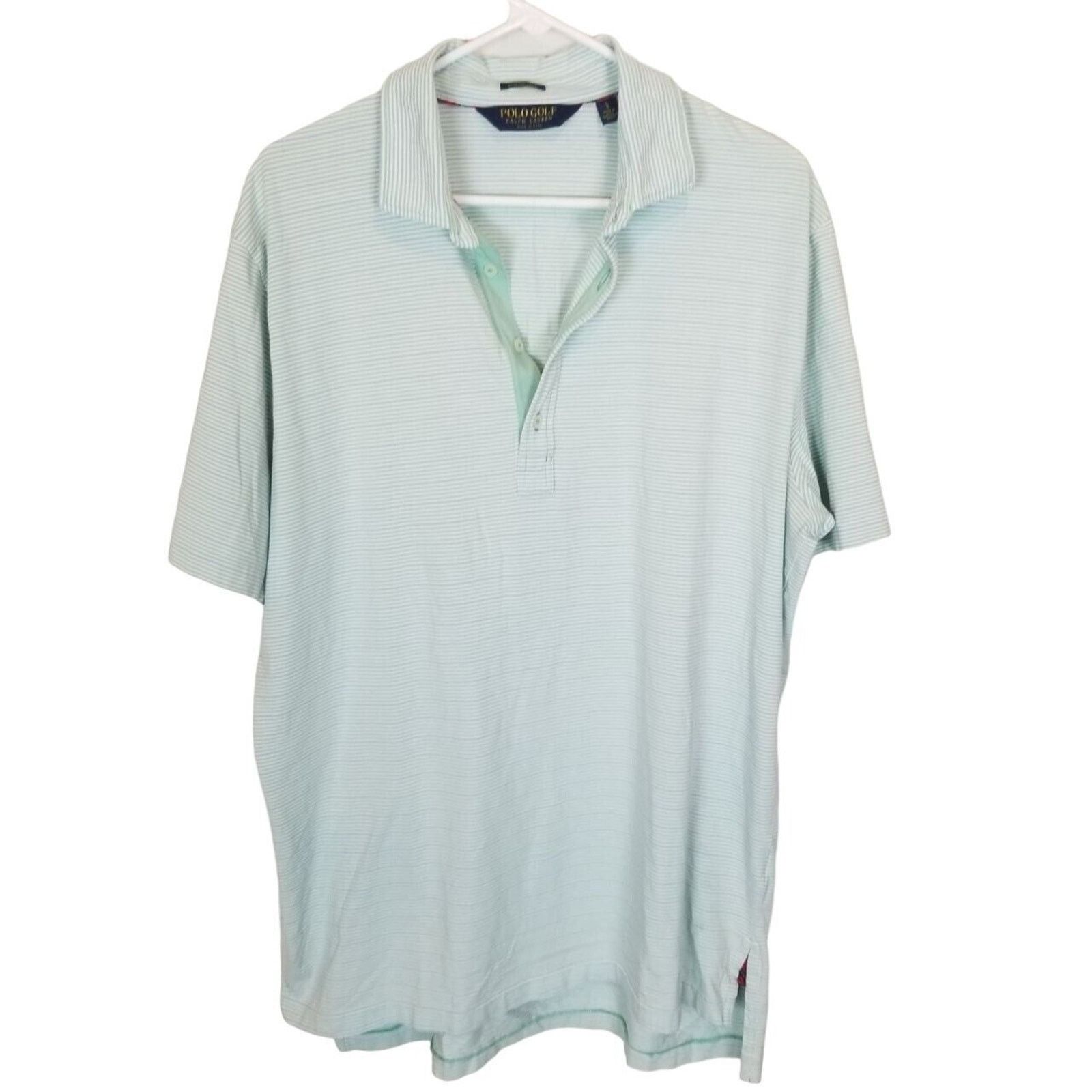 Polo Ralph Lauren Polo Golf Ralph Lauren Mens Striped Polo Shirt Sz L Stretch Size US L / EU 52-54 / 3 - 1 Thumbnail