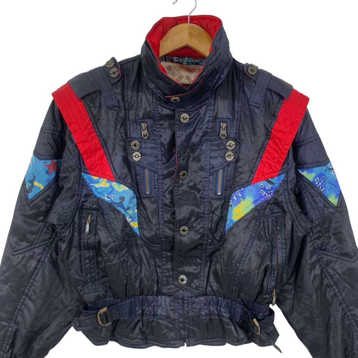 Descente Vintage DESCENTE WINDEX PRO Paisley AOP Winter Ski Jacket Size M / US 6-8 / IT 42-44 - 7 Thumbnail