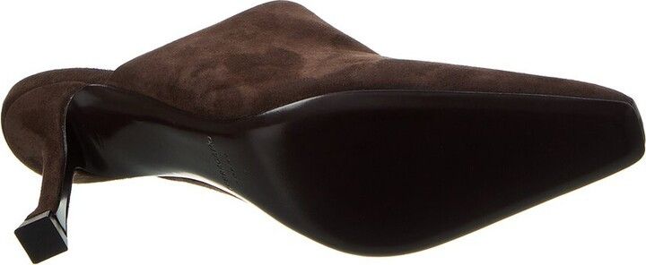 Salvatore Ferragamo o1s1rm0724 Sophye Leather Mules in Chocolate Brown Size US 8.5 / IT 38.5 - 4 Thumbnail