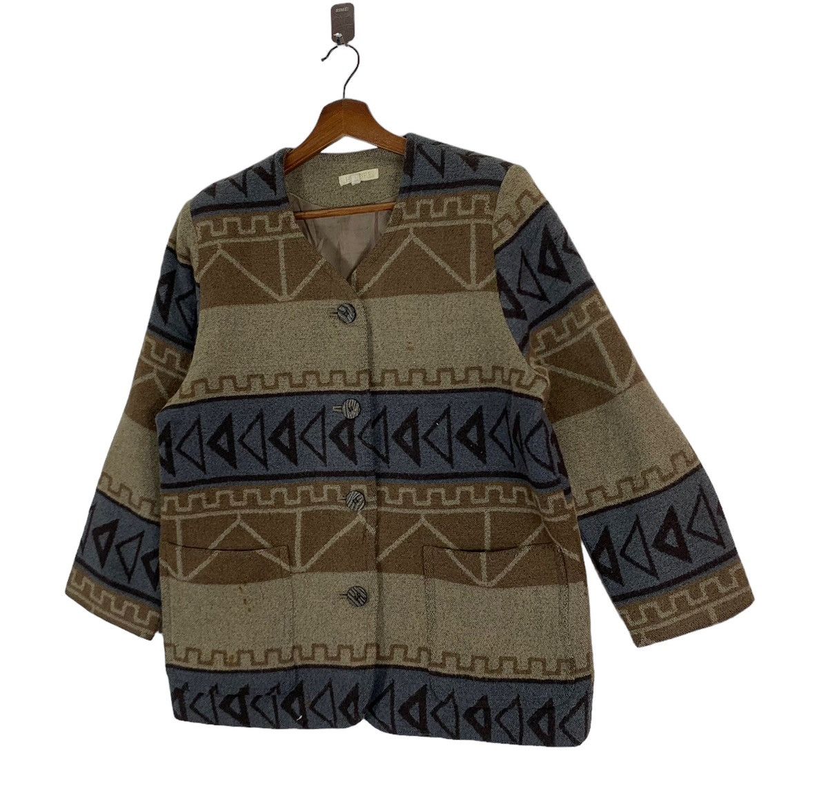 Aztech Mountain × Vintage Vintage Histoire Native American Southwestern Aztec Jacket Size US M / EU 48-50 / 2 - 2 Thumbnail