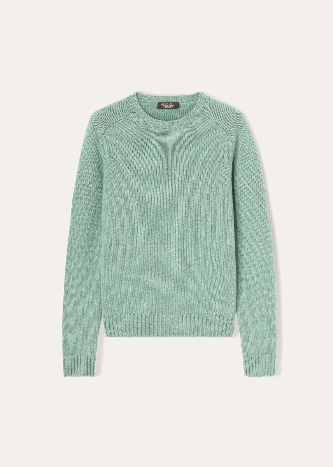 Loro Piana o1srvl11e0824 Parksville Crewneck Sweater in Mint Green Size XS / US 0-2 / IT 36-38 - 1 Thumbnail