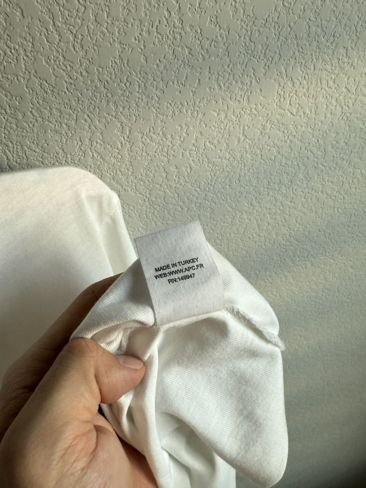 A.P.C. White “Substance” Logo Tee Size US XL / EU 56 / 4 - 7 Thumbnail