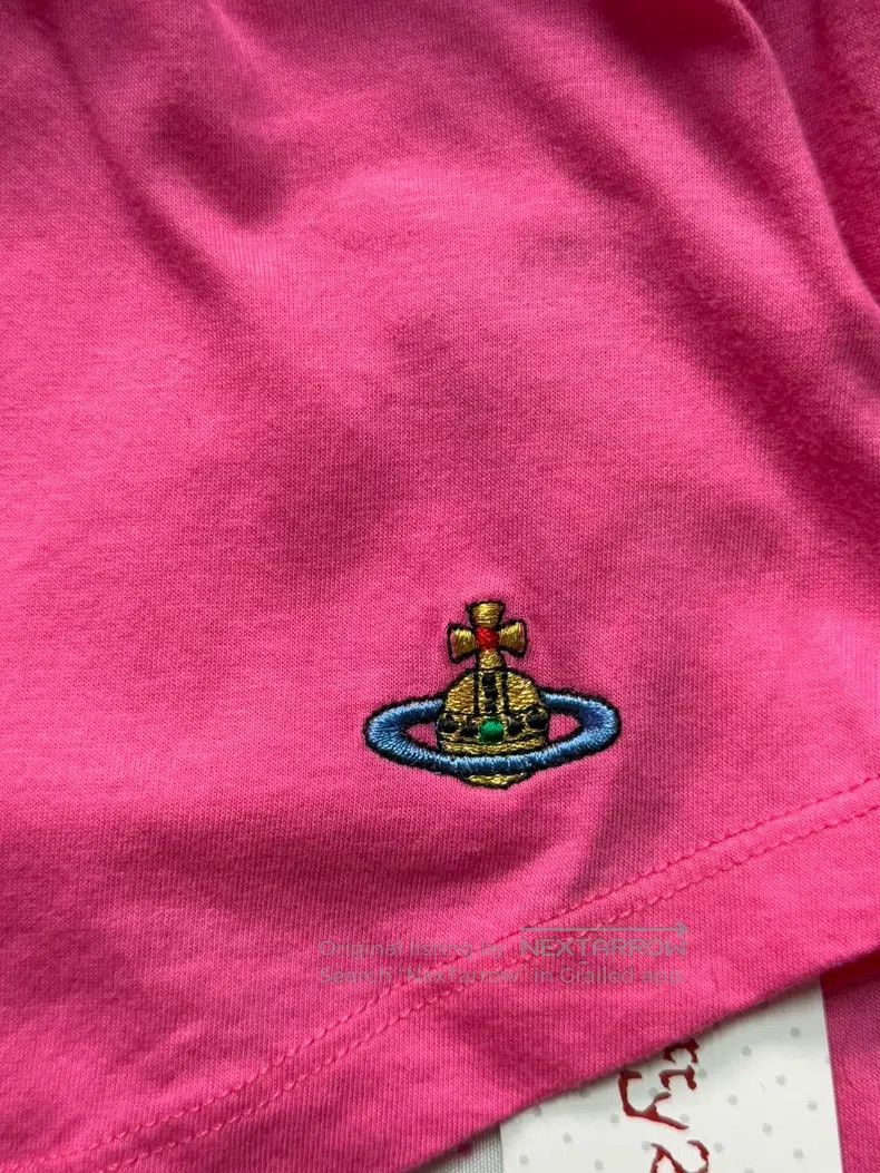 Vivienne Westwood Vivienne Westwood Pink Color Orb Embroidery Seven-Eighth S Size L / US 10 / IT 46 - 7 Thumbnail