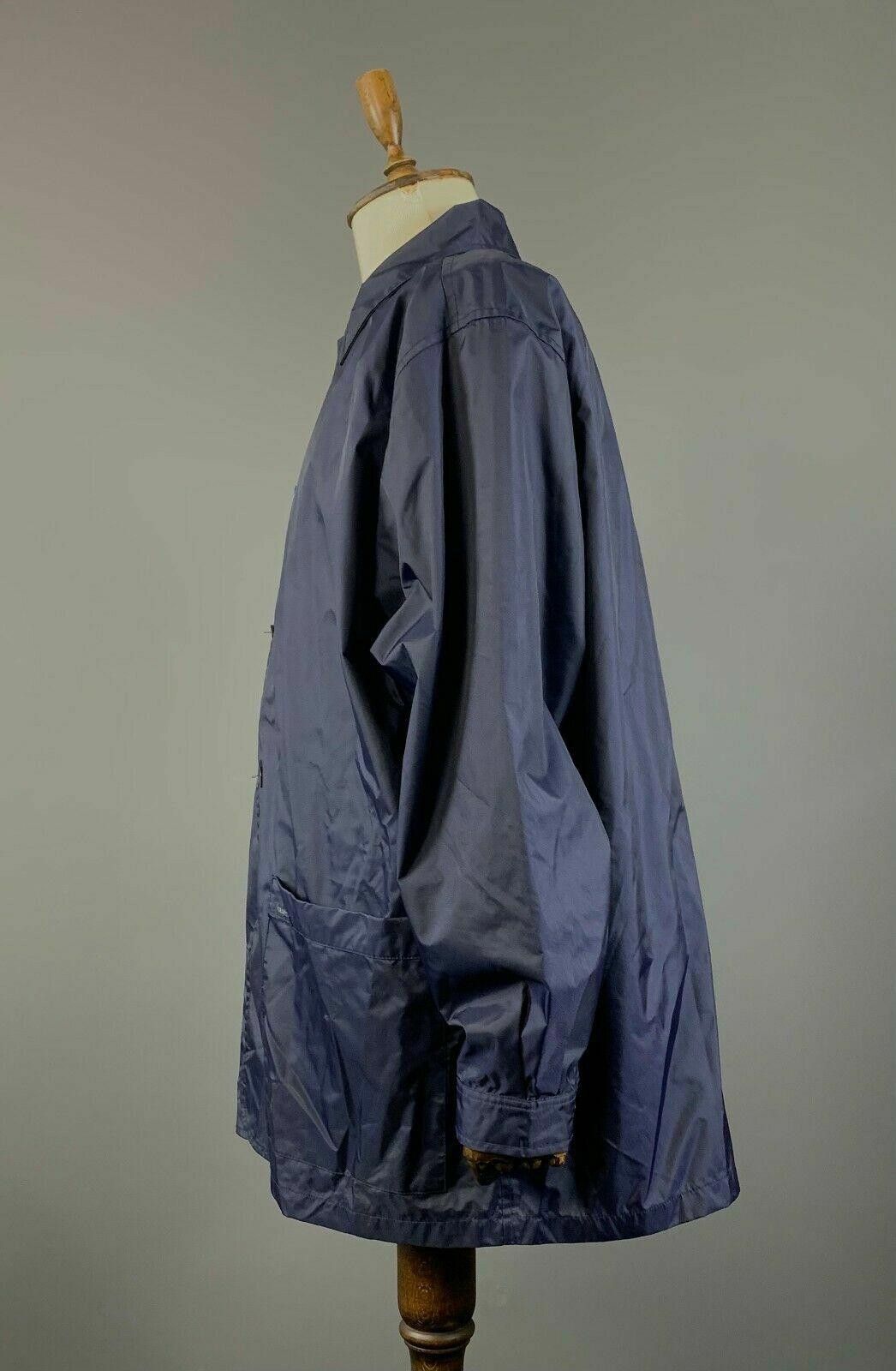 Valentino Men Valentino Jeans Blue Collared Nylon Trench Coat Size 52 Size M / US 6-8 / IT 42-44 - 6 Thumbnail