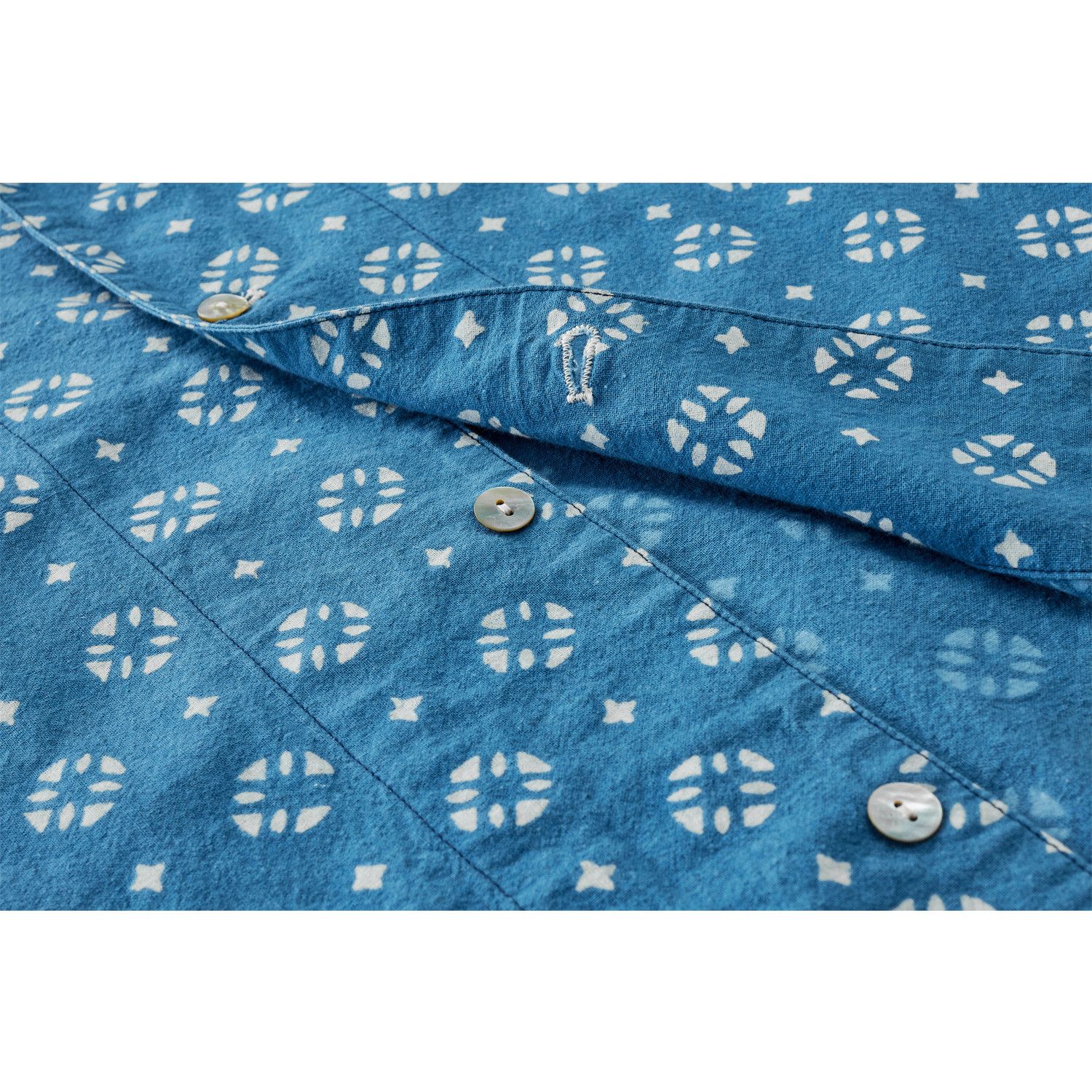 Japanese Brand × Vintage Vintage Indigo Print Shirt Casual Size US L / EU 52-54 / 3 - 9 Thumbnail