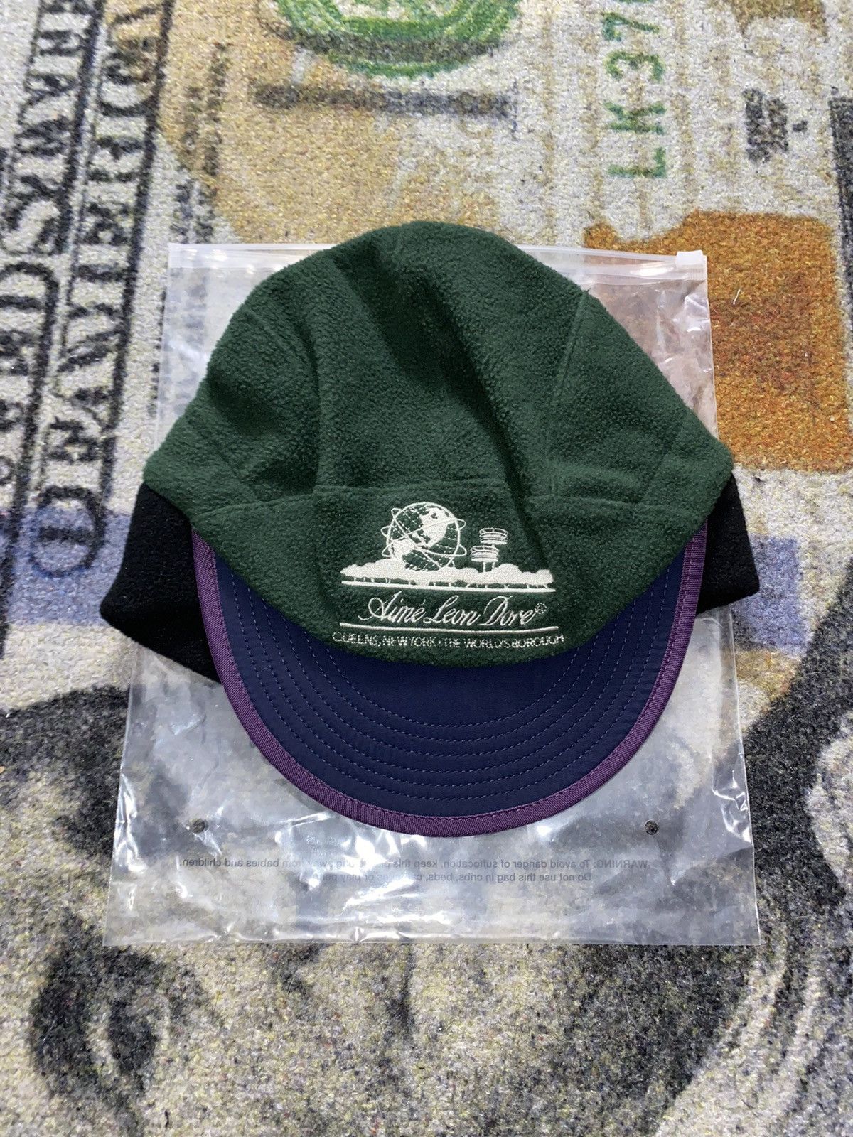 Aime Leon Dore Aime Leon Dore Unisphere Fleece Earflap Hat Aime Leon Dore Aime Leon Dore Unisphere Fleece Earflap Hat