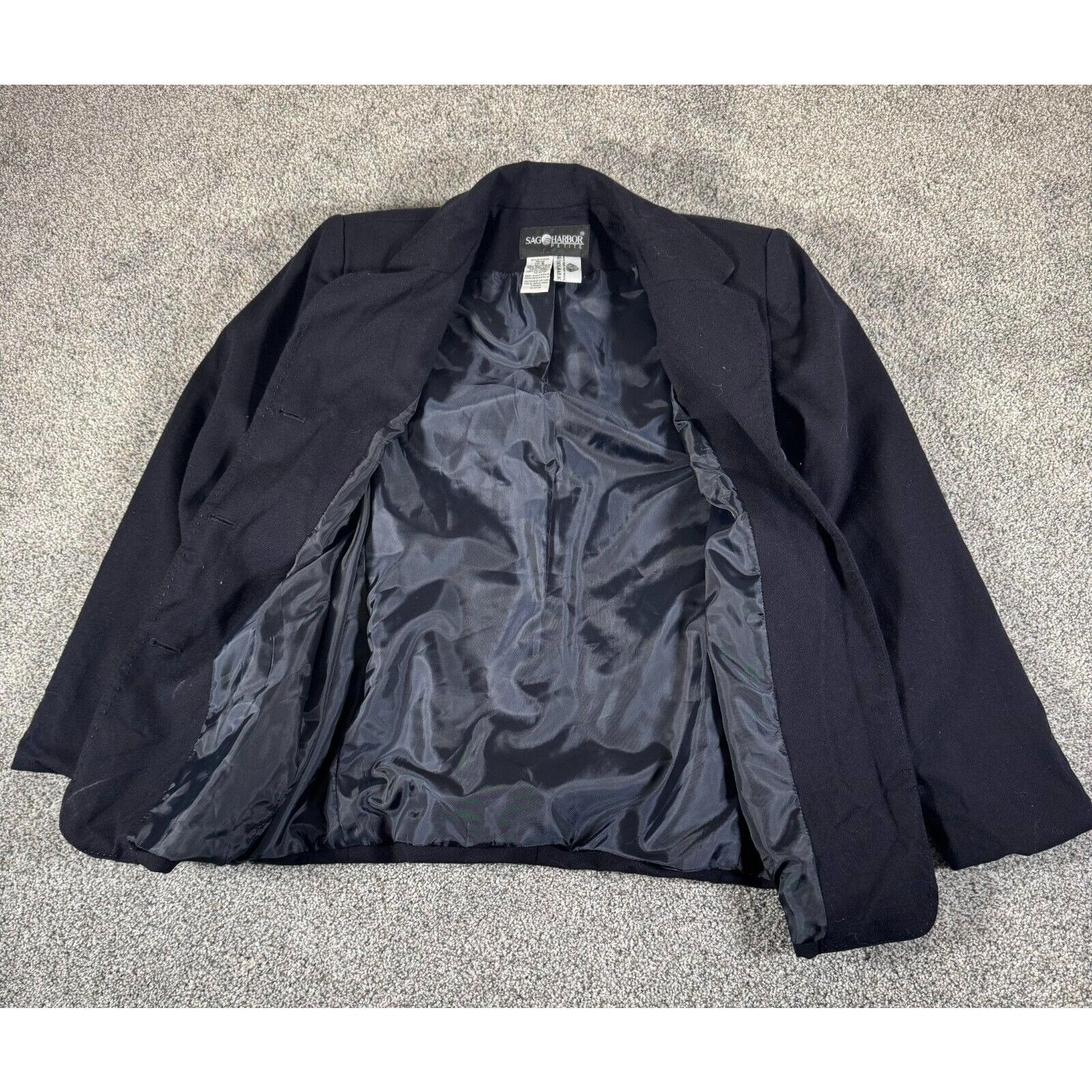 Other Sag Harbor Blazer Womens Size 6 Petite Wool 90s Y2K Vintage Size M / US 6-8 / IT 42-44 - 2 Thumbnail