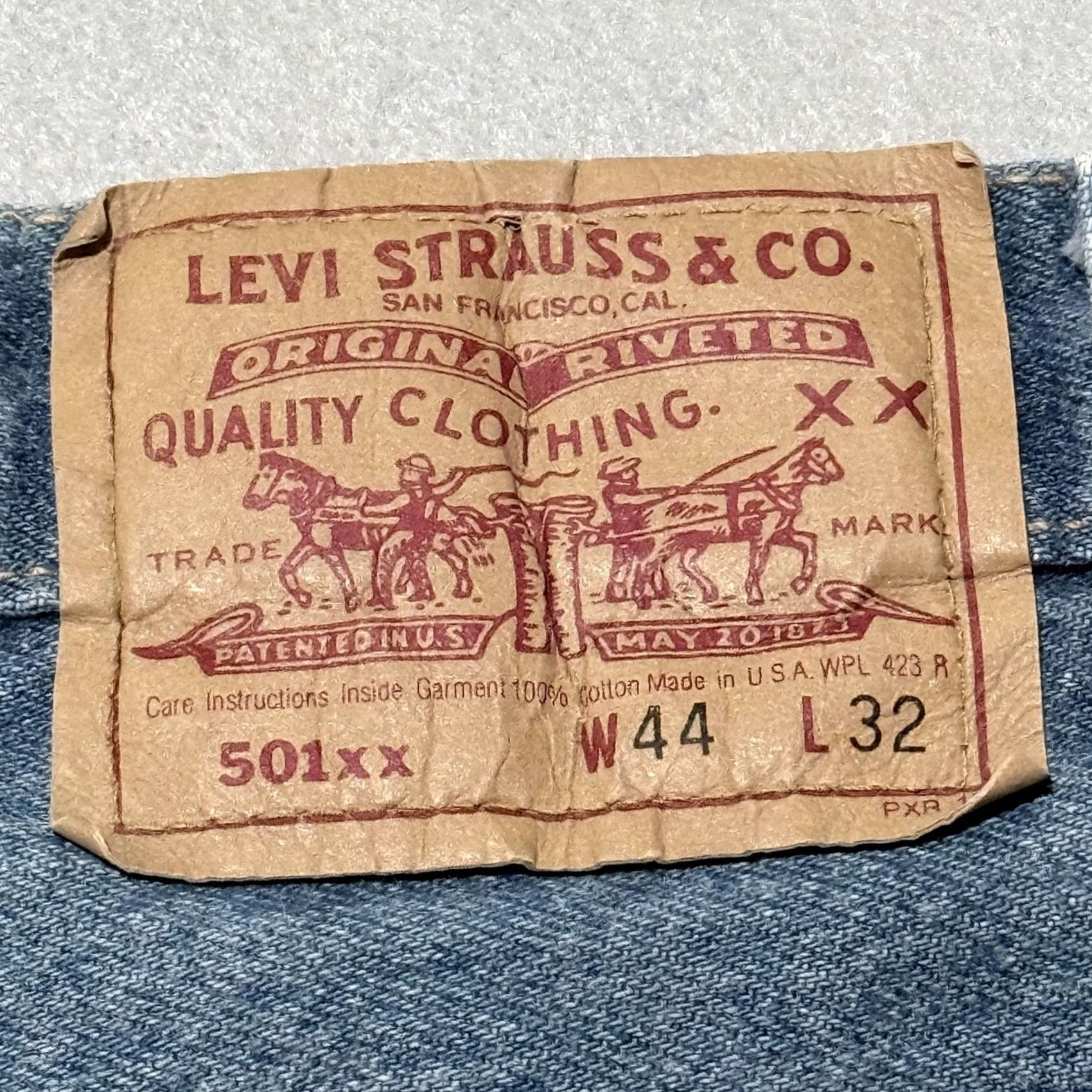 Levi's Vintage Levi's 501XX Shorts Men's W44 Blue Denim Cut-Off Pockets USA Made Size US 44 / EU 60 - 6 Thumbnail
