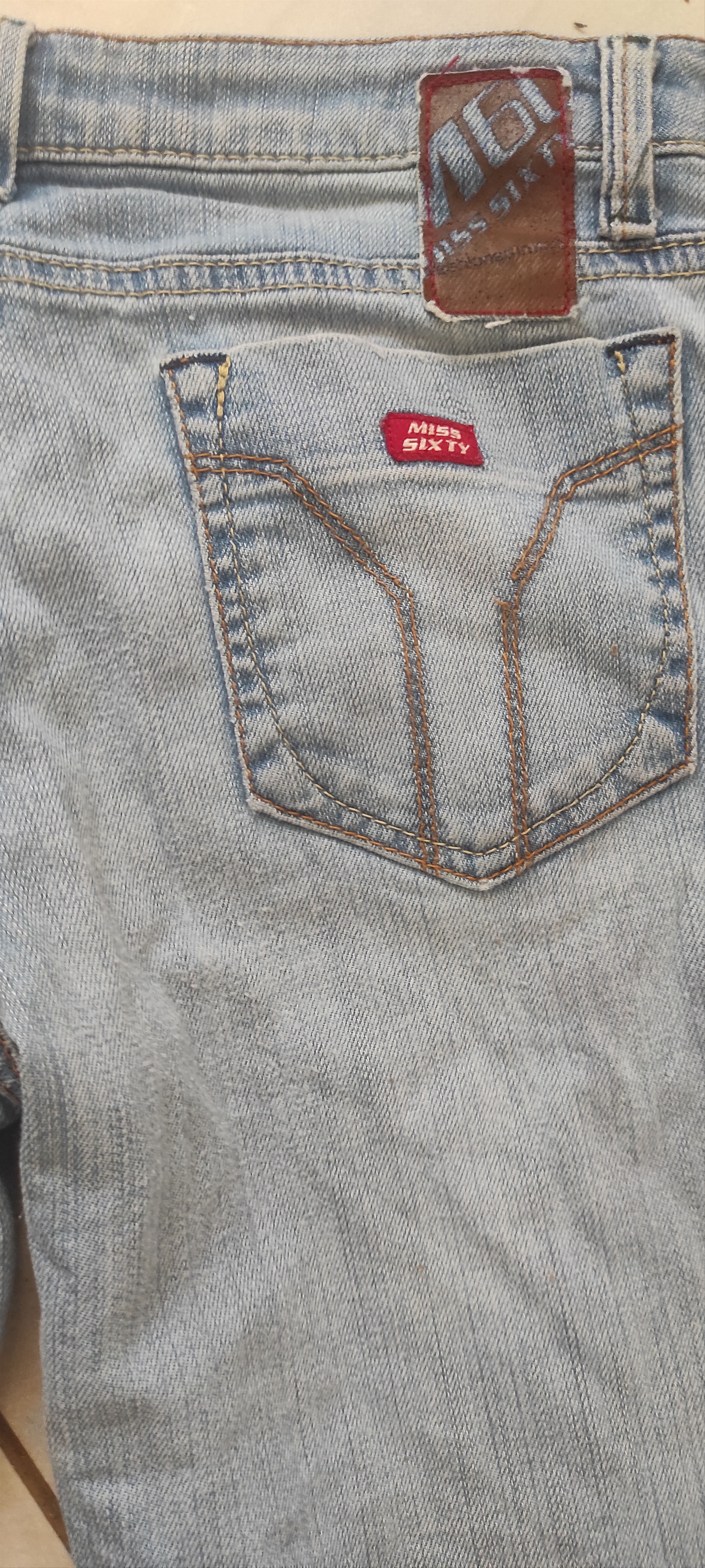 Miss SIxty Vintage Y2K Ultra Low Rise Stretch Bootcut Jeans