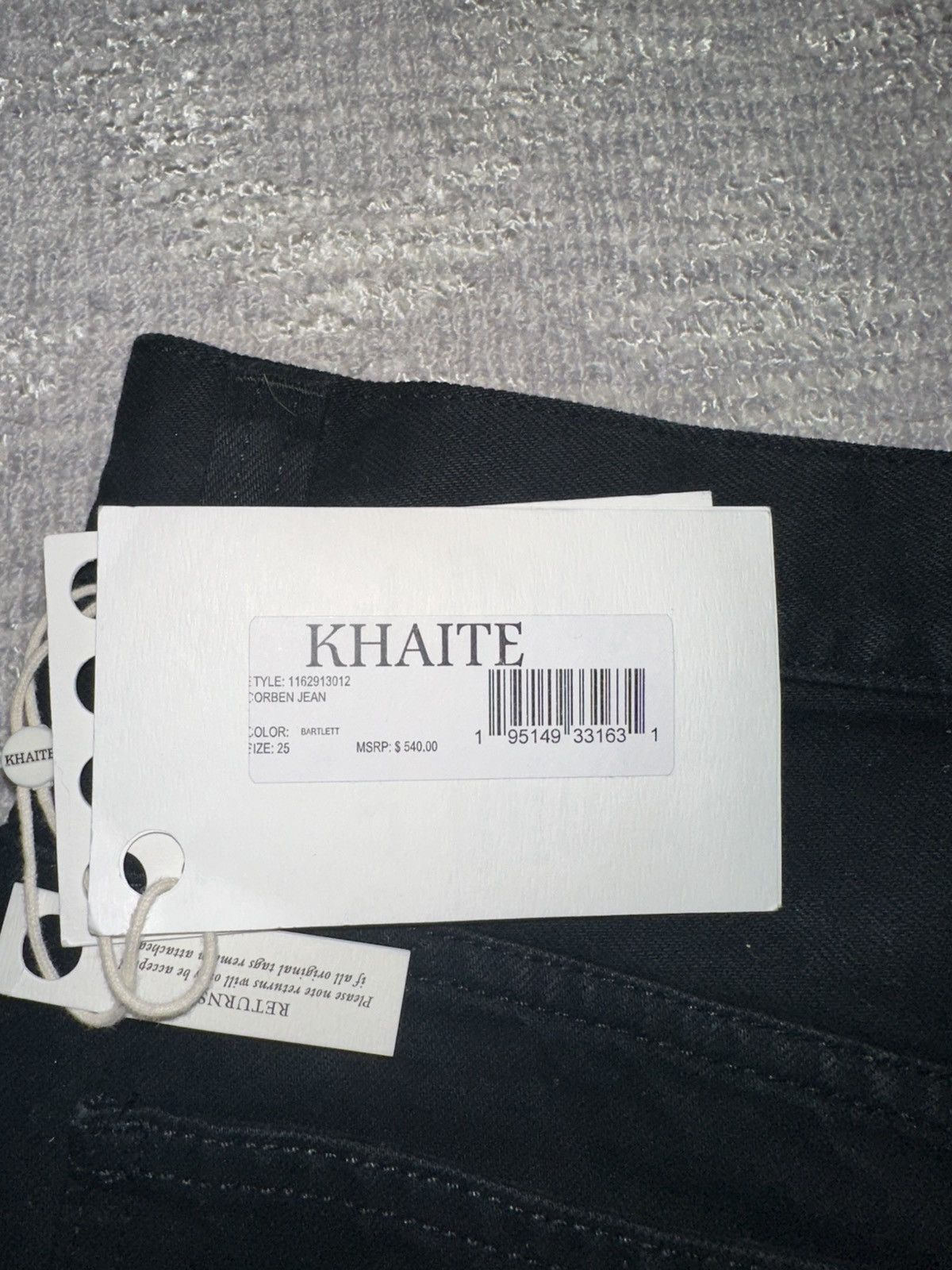 KHAITE NEVER BEEN WORN TAG STILL ON KHATIE JEANS Size 25" / US 0 / IT 36 - 3 Thumbnail