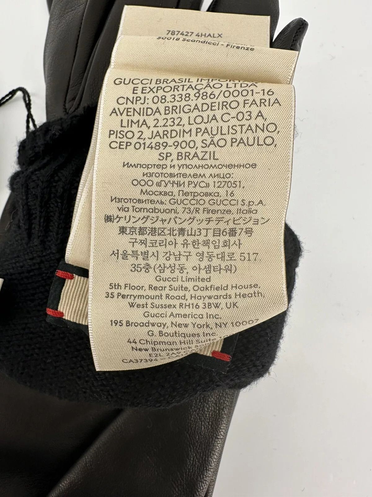Gucci New Gucci Gloves Size-10-L black leather Size ONE SIZE - 13 Thumbnail