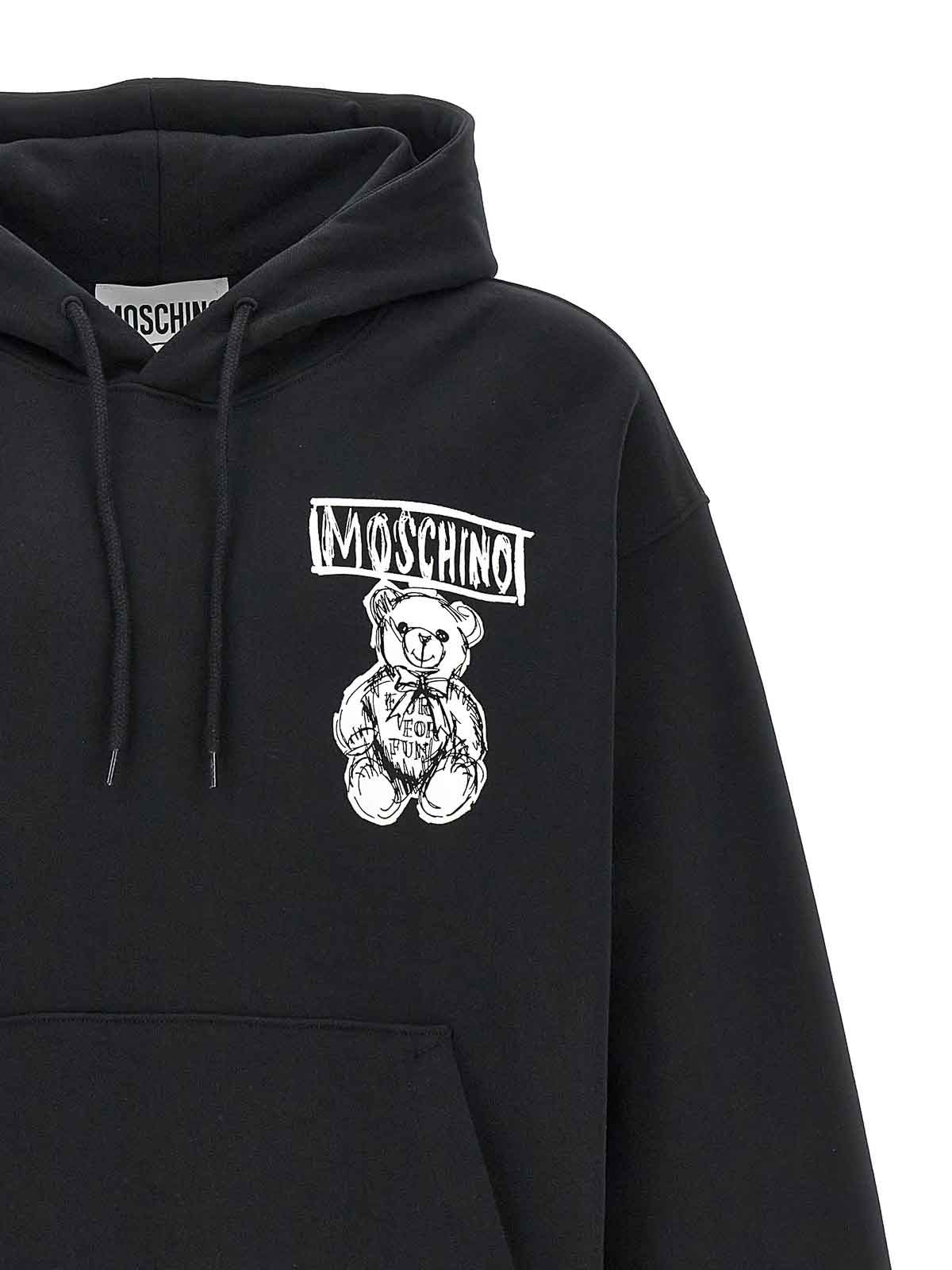 Moschino o1s22i1n0924 Hooded Sweatshirt in Black Size US M / EU 48-50 / 2 - 3 Thumbnail