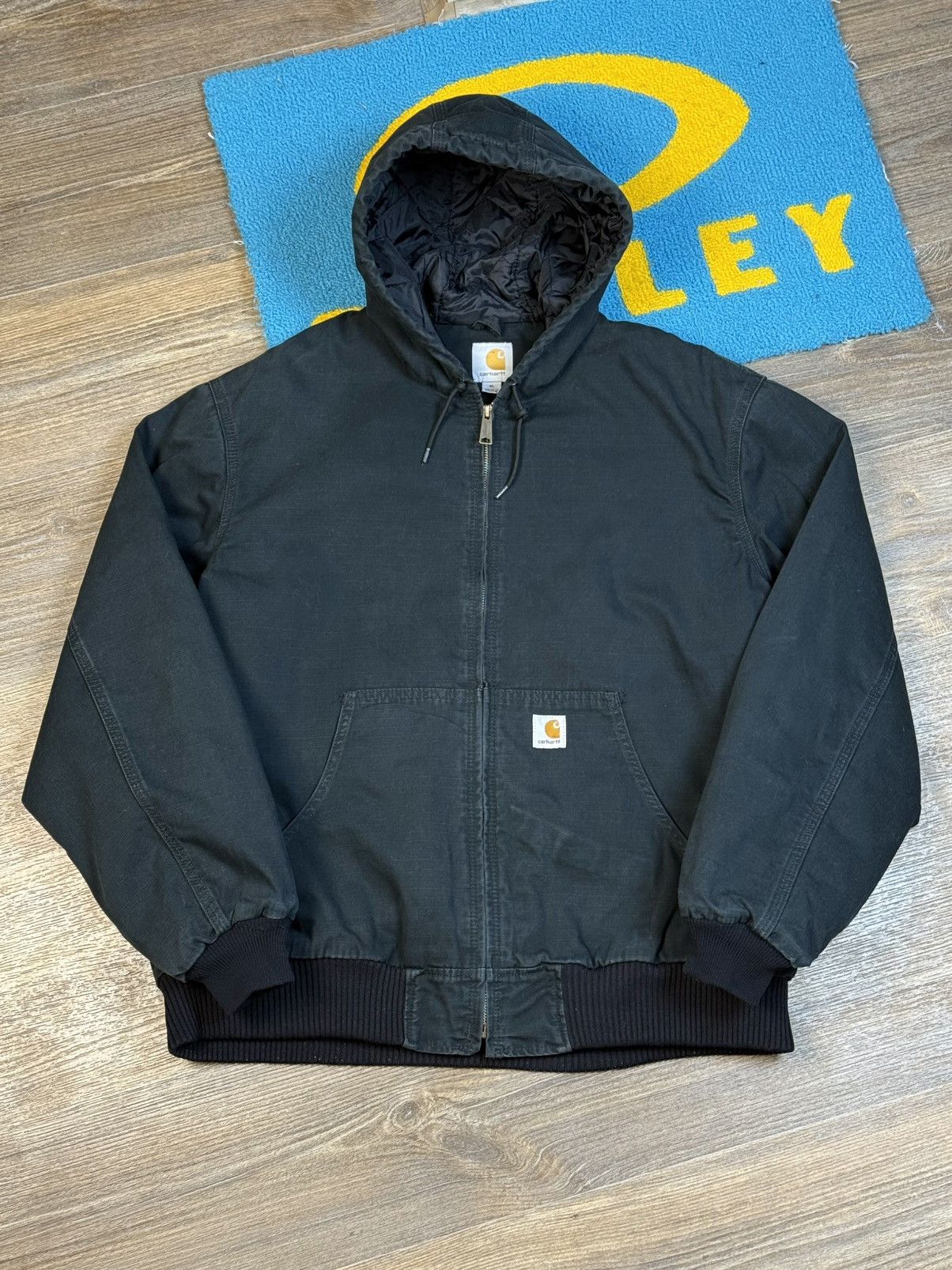 Carhartt × Vintage Vintage Carhartt Active Jacket Blue Working Jacket Size US XL / EU 56 / 4 - 1 Thumbnail