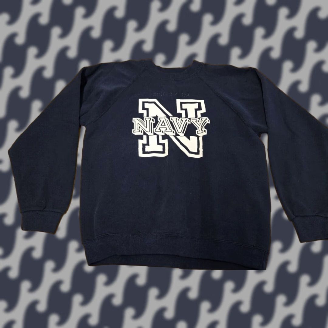 Soffe VINTAGE Soffe Sweatshirt Men Large Blue White Logo Pullover 80s Navy Crew Neck Long Sleeve Cotton Shirt/Department: Men Size US L / EU 52-54 / 3 - 1 Thumbnail