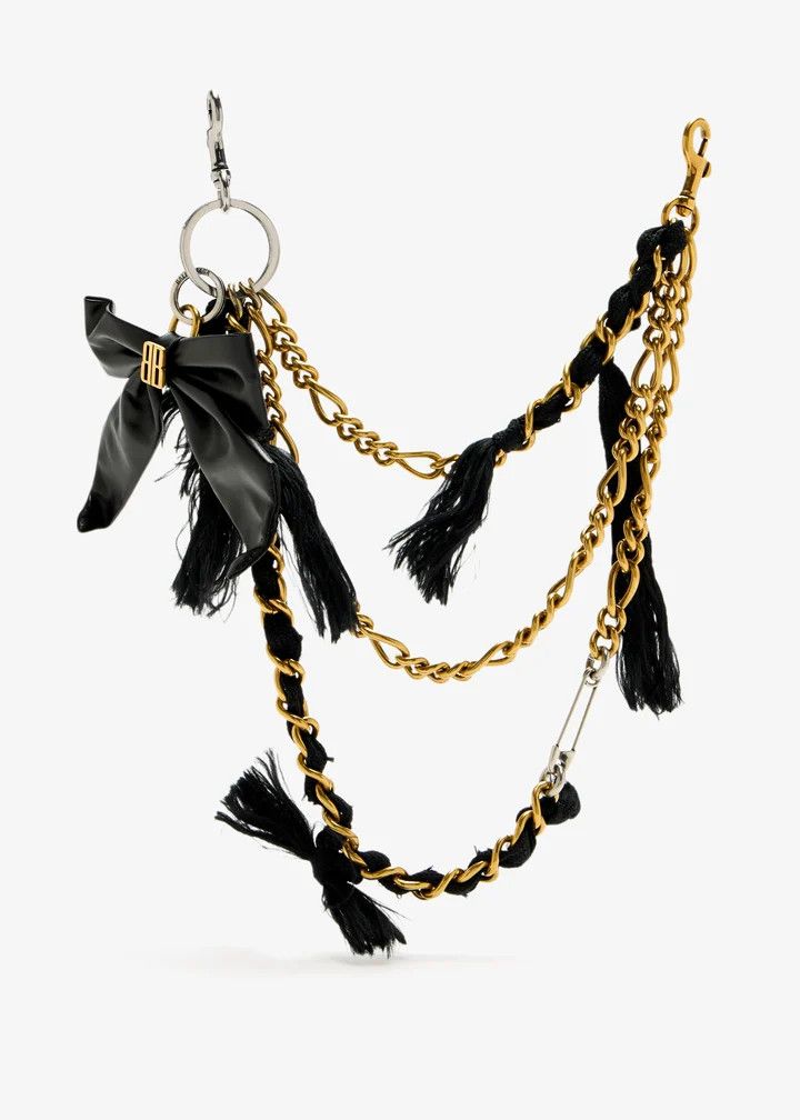 Balenciaga o1tr1nto0126 Size: OS / Bow Chain Charm in Multicolor Size ONE SIZE - 1 Thumbnail