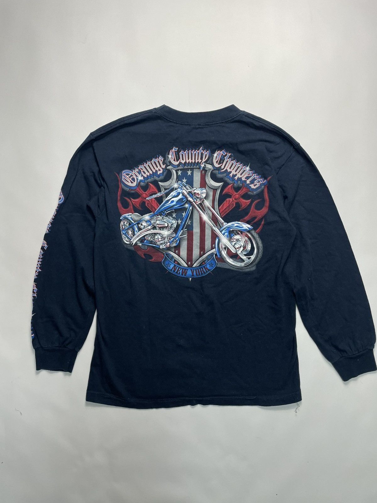 Harley Davidson Vtg OCC Biker Y2K Grunge Graphic L/S Tee Faded M-L Size US L / EU 52-54 / 3 - 2 Thumbnail