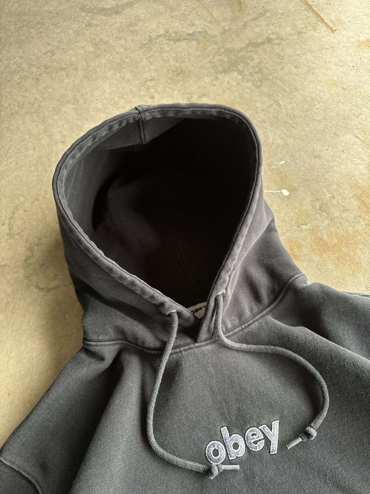 Obey Vintage Black Heavyweight Simple Obey Embroidery Logo Hoodie Size US L / EU 52-54 / 3 - 4 Thumbnail
