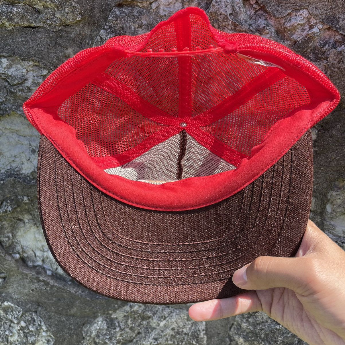Other Vintage 80s Burger King Logo Trucker Hat Snapback Brown Red Size ONE SIZE - 6 Thumbnail