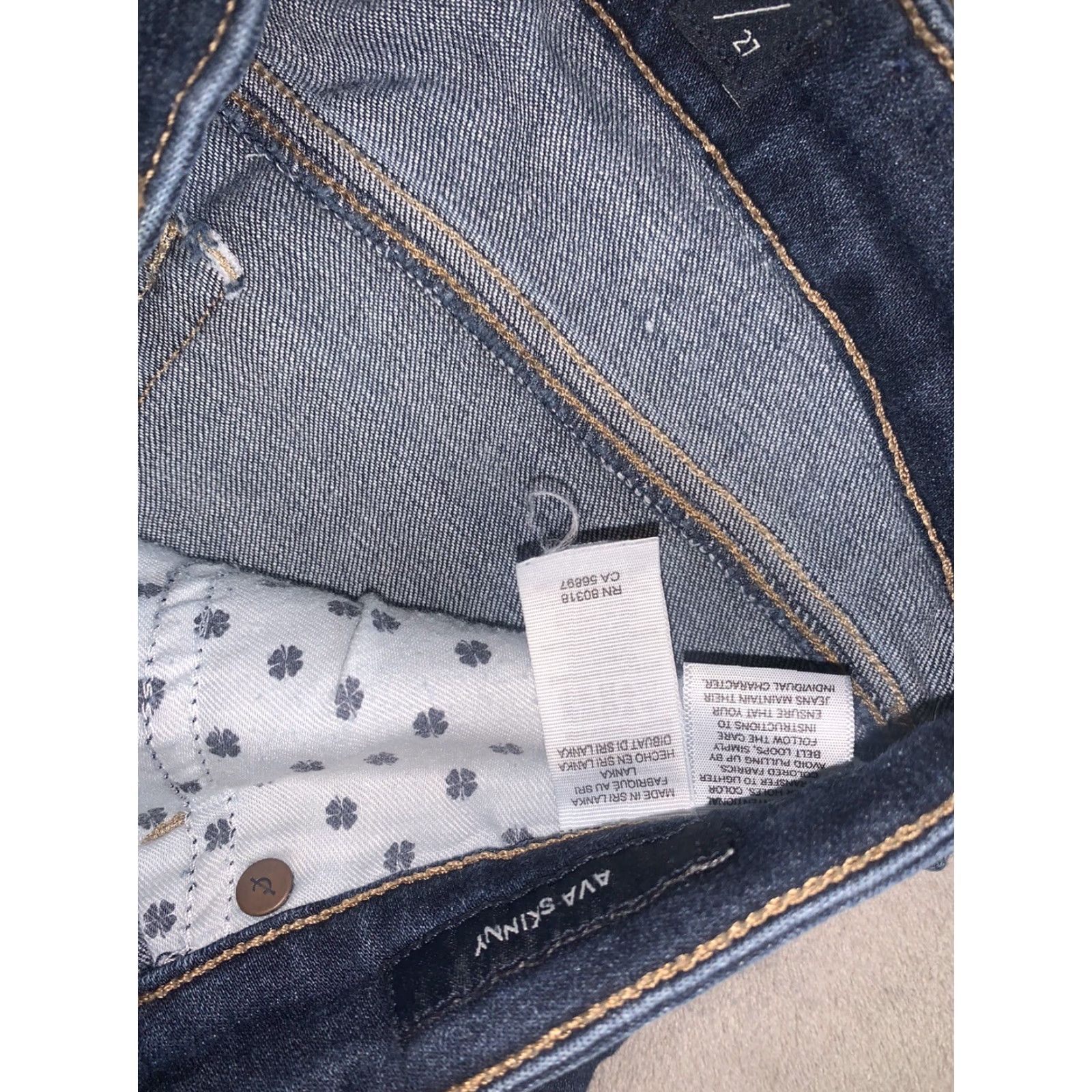 Lucky Brand VINTAGE Lucky Brand Ava Skinny Crop Jeans Women 4 27 Mid Rise 9” L27 5-Pocket Denim Blue Size 27" / US 4 / IT 40 - 6 Thumbnail