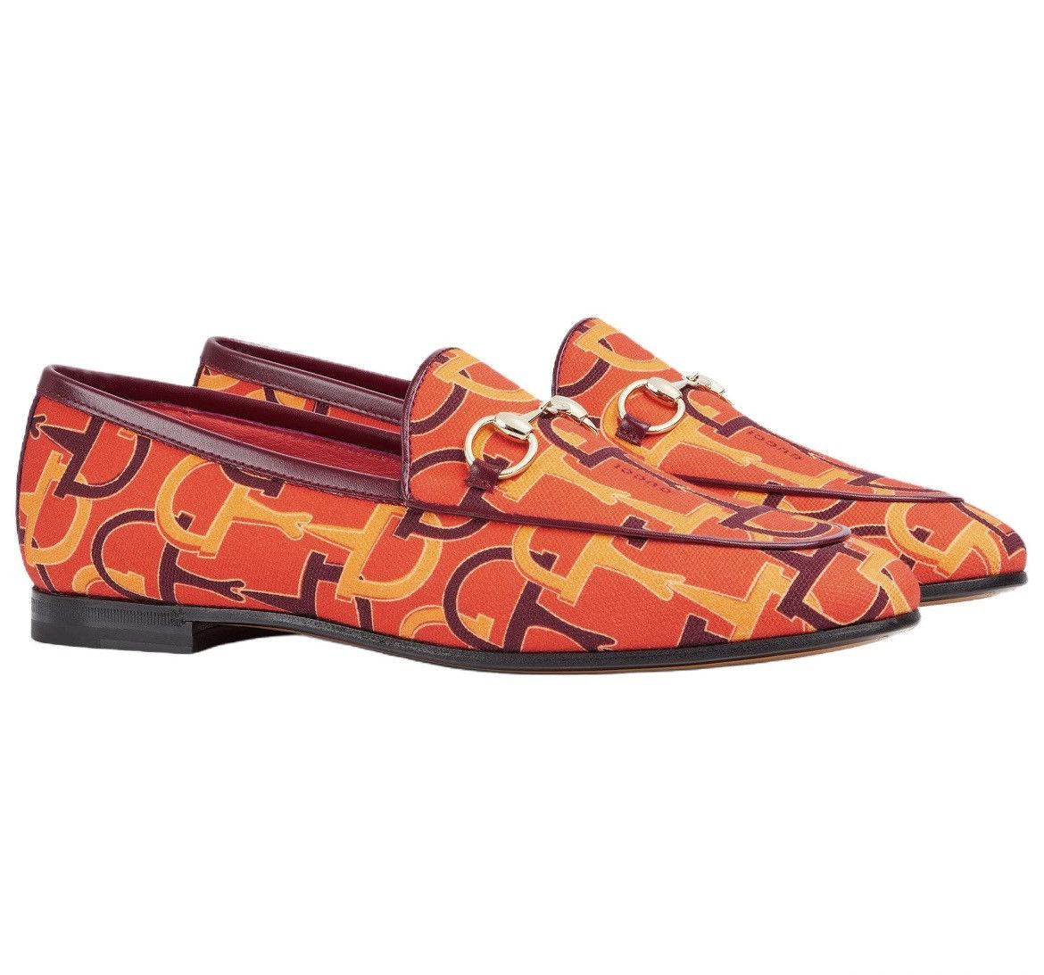 Gucci Gucci Jordaan Casual Shoes Loafer Orange 431467 size 36 Size US 6 / IT 36 - 1 Thumbnail