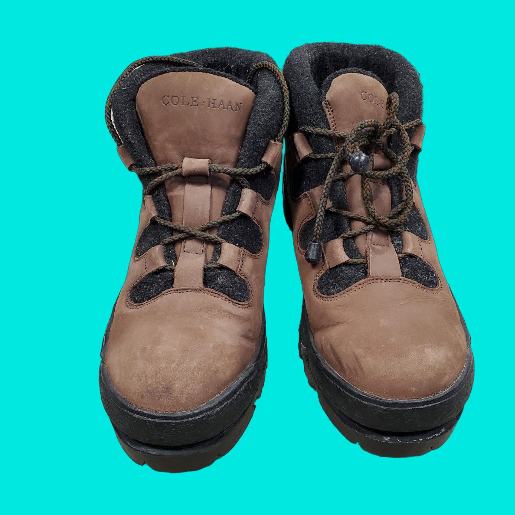 Cole Haan Cole Haan Boots Mens 11.5 M Brown Leather Vibram Sole Made In Italy 05117 163 Size US 12 / EU 45 - 1 Thumbnail