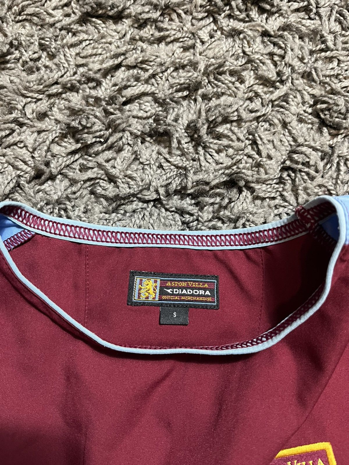 Diadora ASTON VILLA 2003/04 DIADORA VINTAGE SOCCER FOOTBALL JERSEY Size US S / EU 44-46 / 1 - 4 Thumbnail