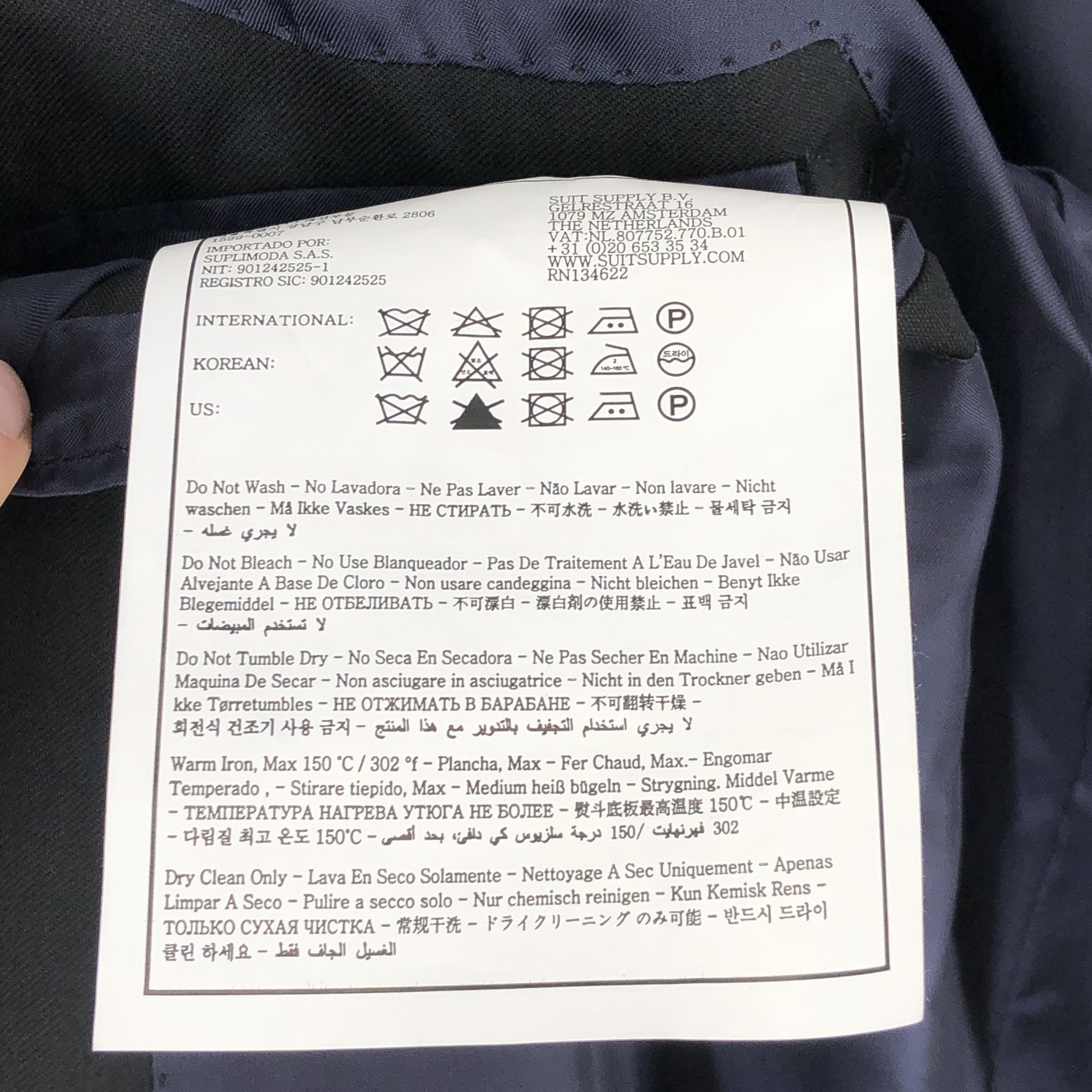 Suitsupply Napoli Single Breasted Wool Blazer Size EU:98; UK:40; US:40R Size 40R - 10 Thumbnail