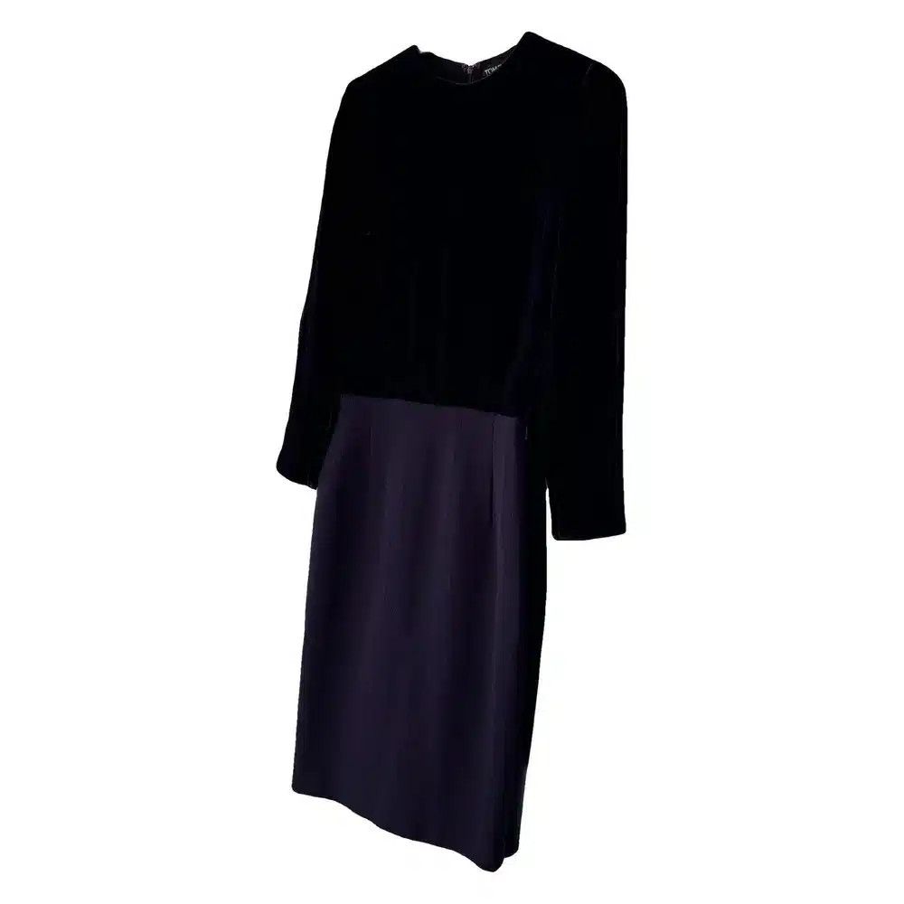 Tom Ford o1sndg0825 AB1564 Velvet Cocktail Dress in Black/Blue Size S / US 4 / IT 40 - 1 Preview